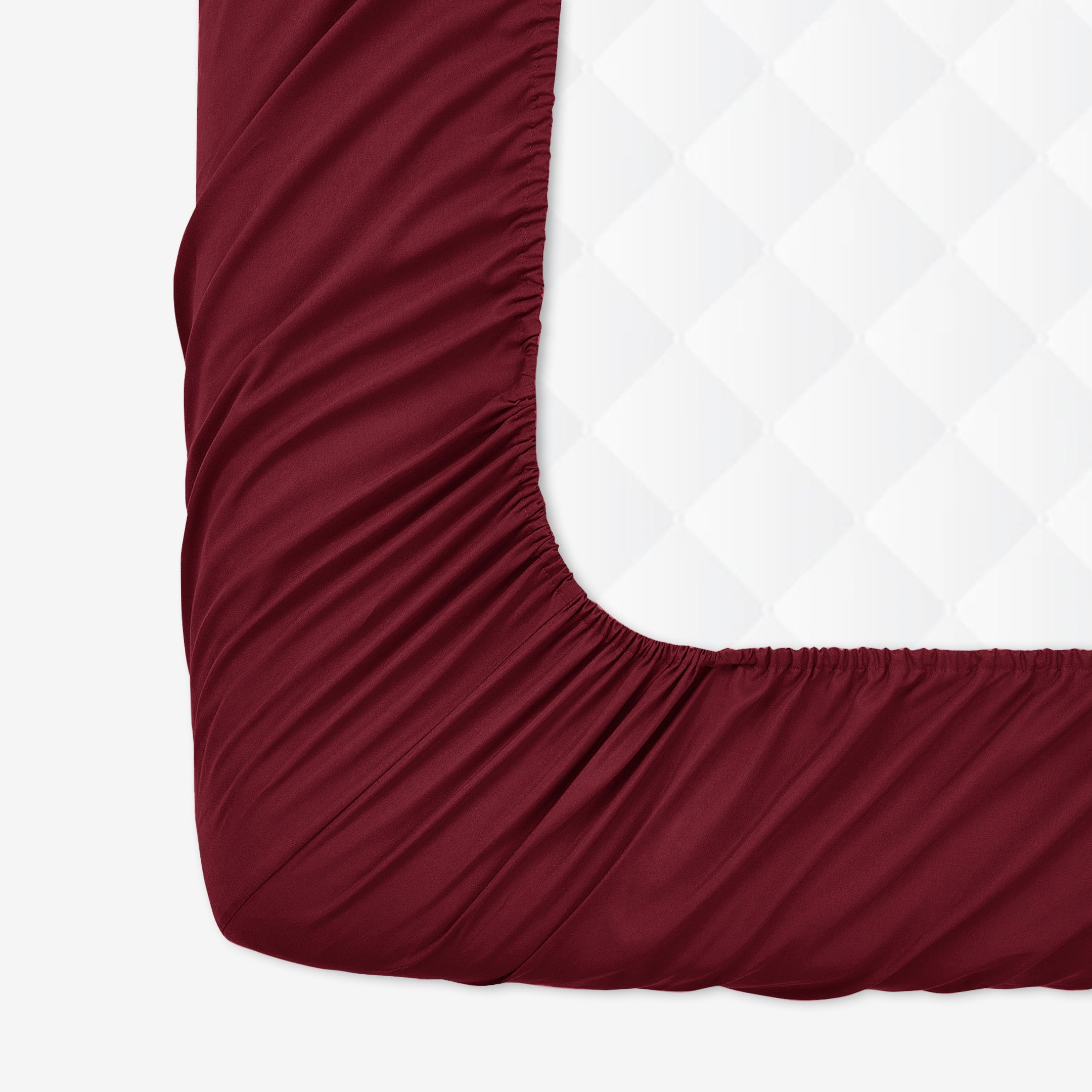 Premium Quality Fitted Sheet Burgundy