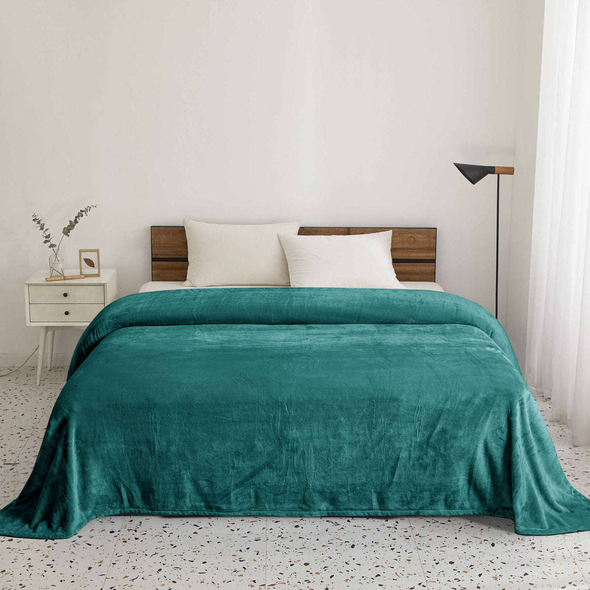 Warm Embrace Fleece Blanket Teal | Cottonpassion