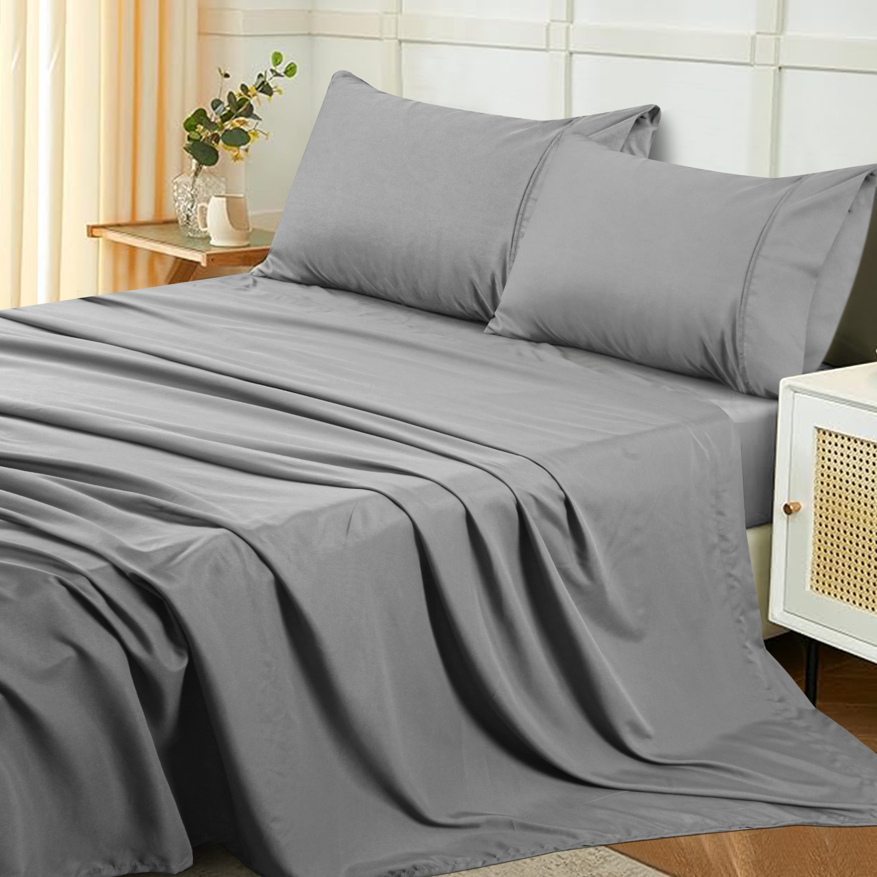 Plain Microfiber Sheet Set
