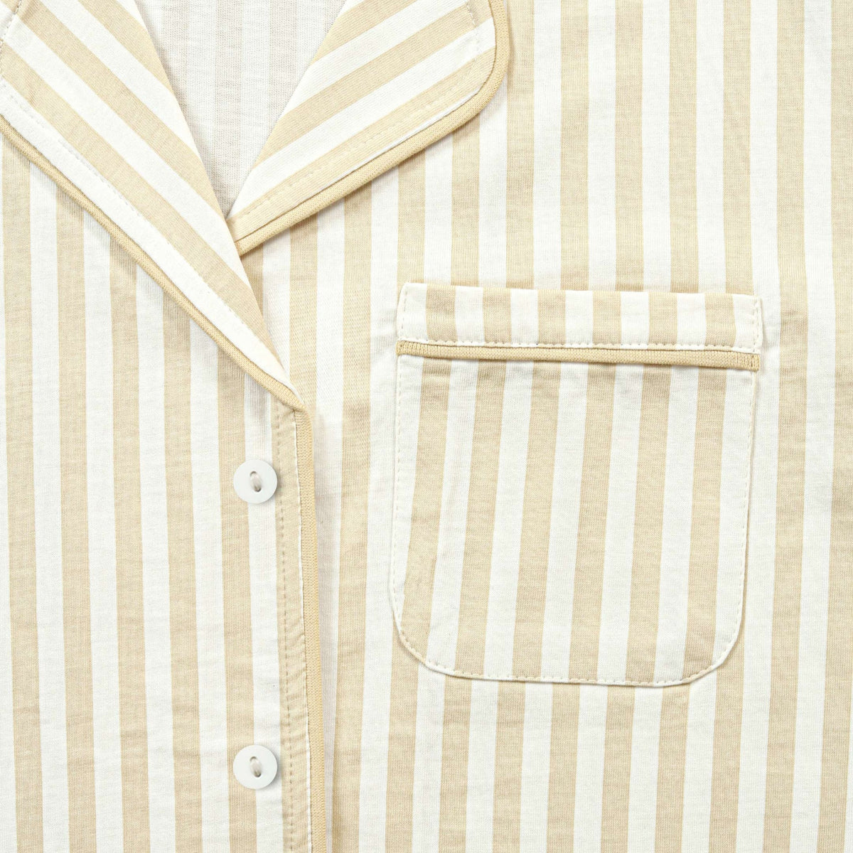 Beige Stripe Lounge wear- 2pc set