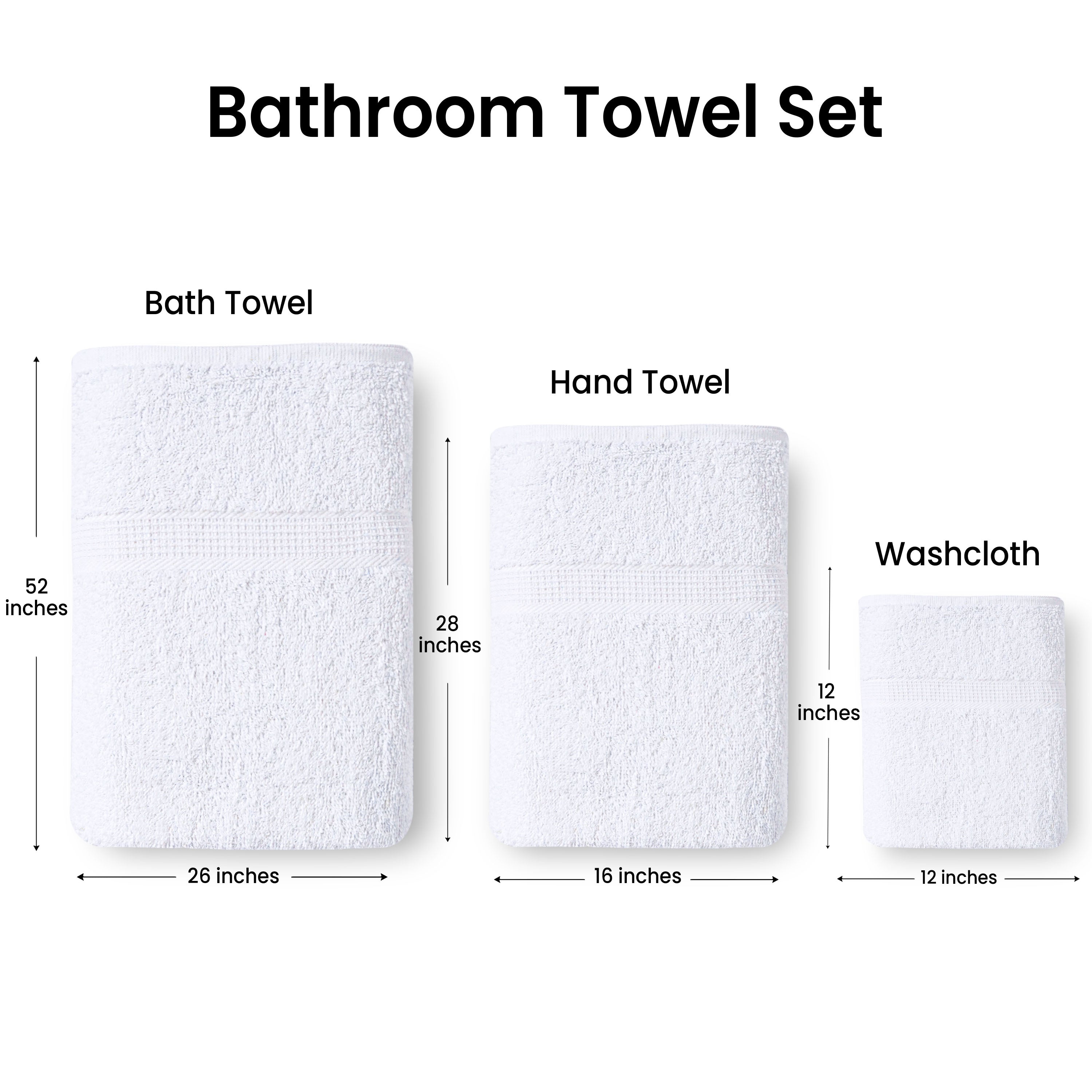 Luxury Cotton Towel Set – Ultra Soft and Highly Absorbent Towels