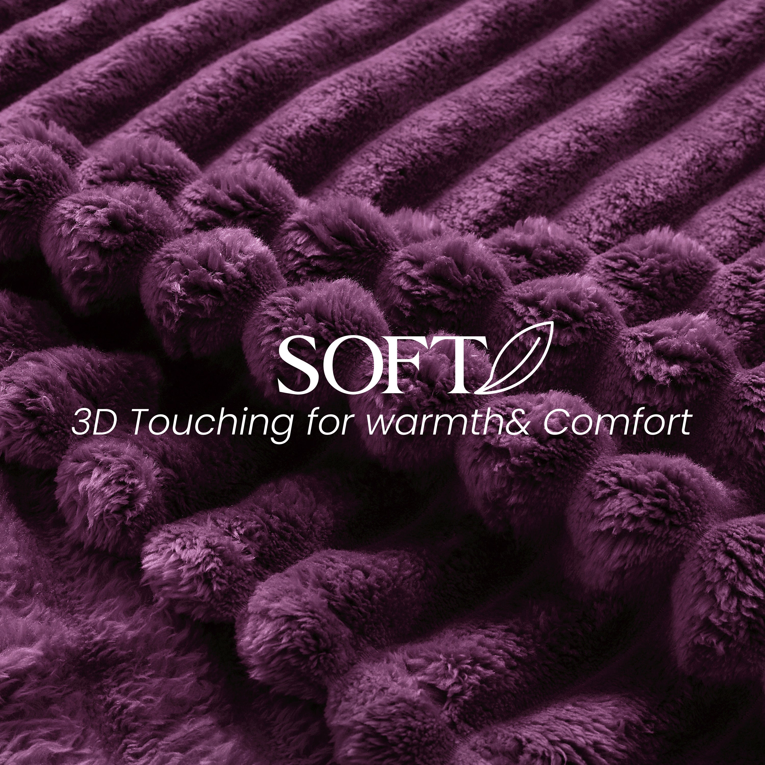 Striped Fleece Bed Blanket