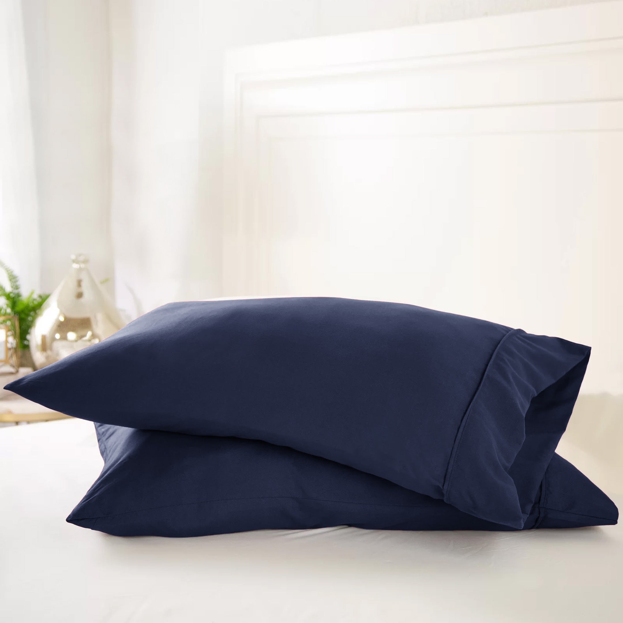 Navy pillow cases hotsell