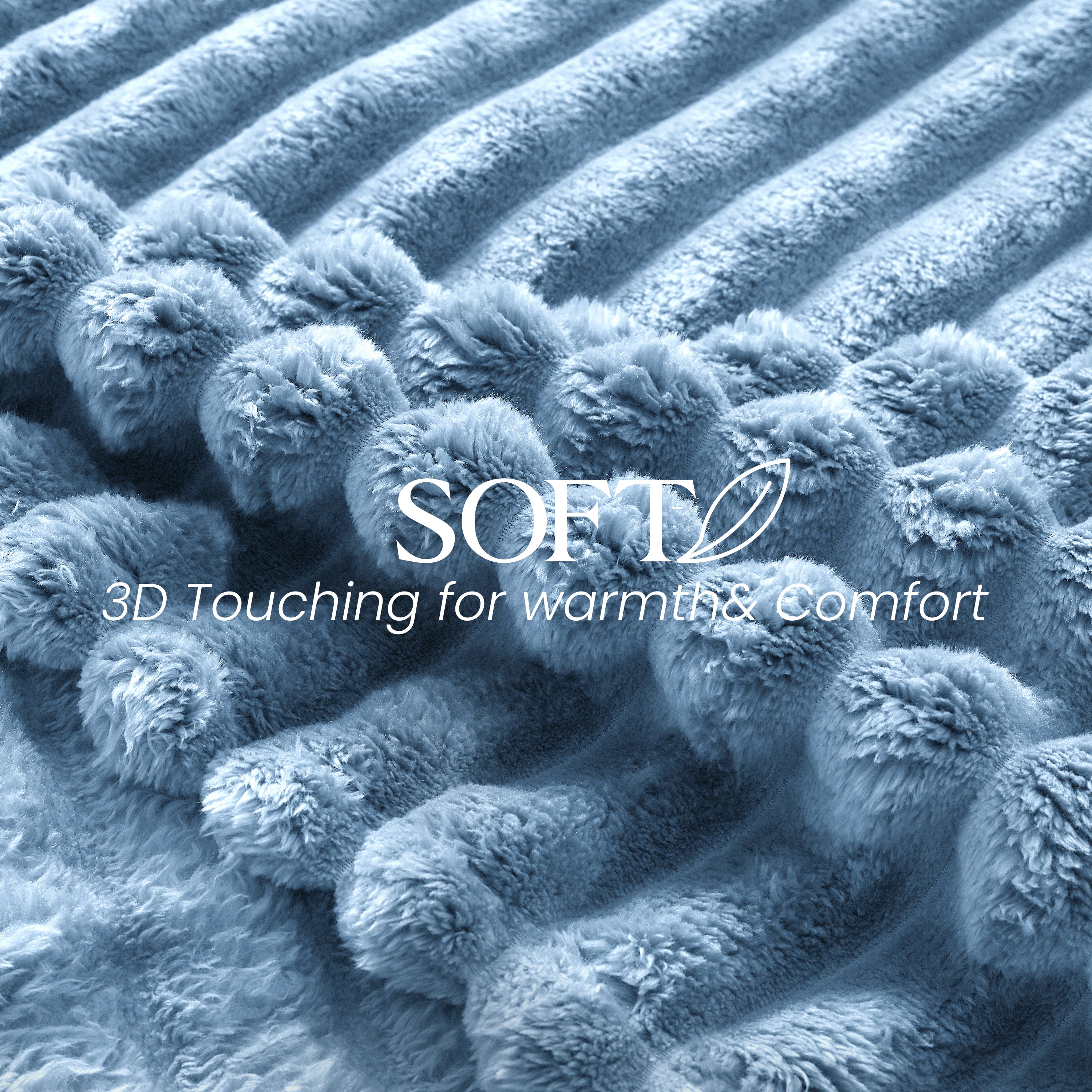 Striped Fleece Bed Blanket