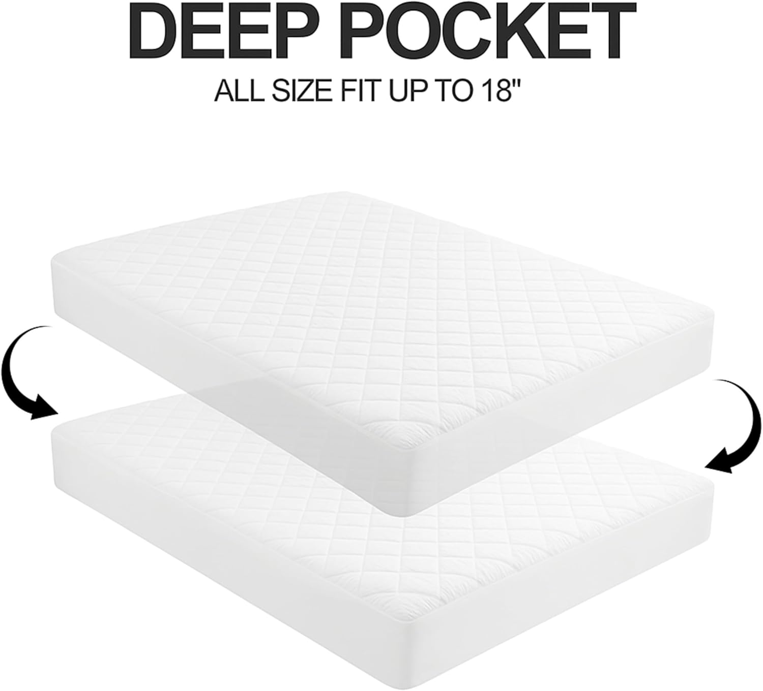 Deep Pocket Waterproof Mattress Pad
