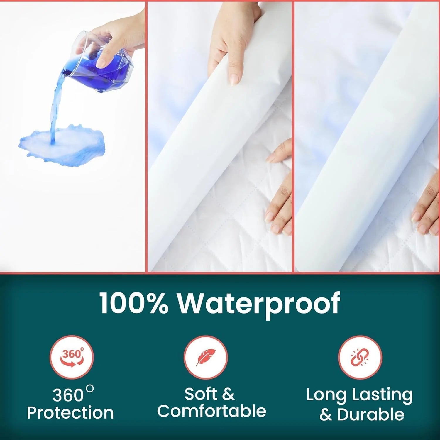 Waterproof Zippered Mattress Encasement Bed Bug Proof