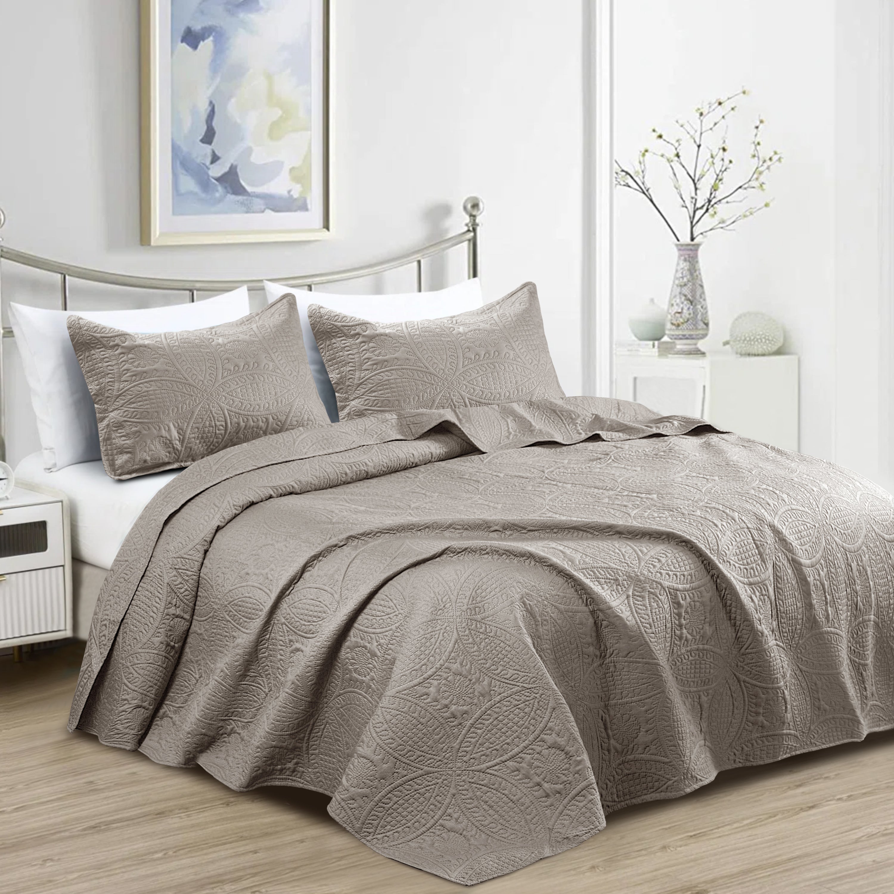Quilt Bedding Set Coin Bedspread