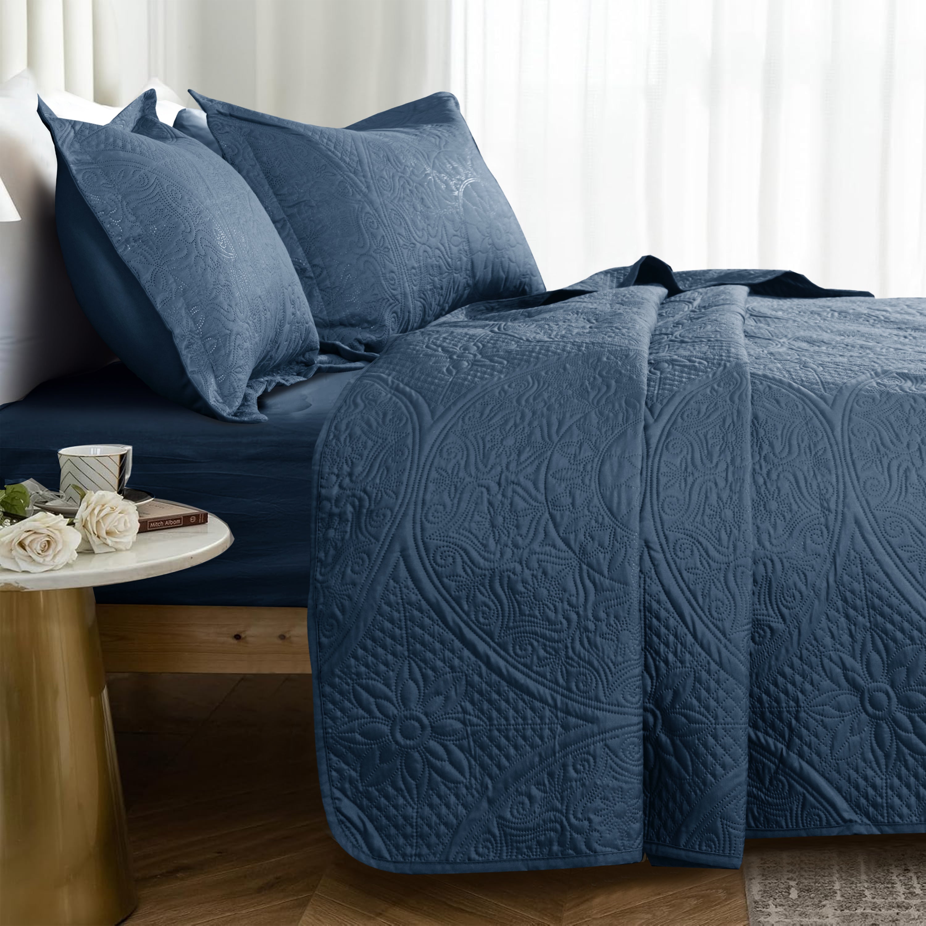 Quilt Bedding Set Floral Bedspread