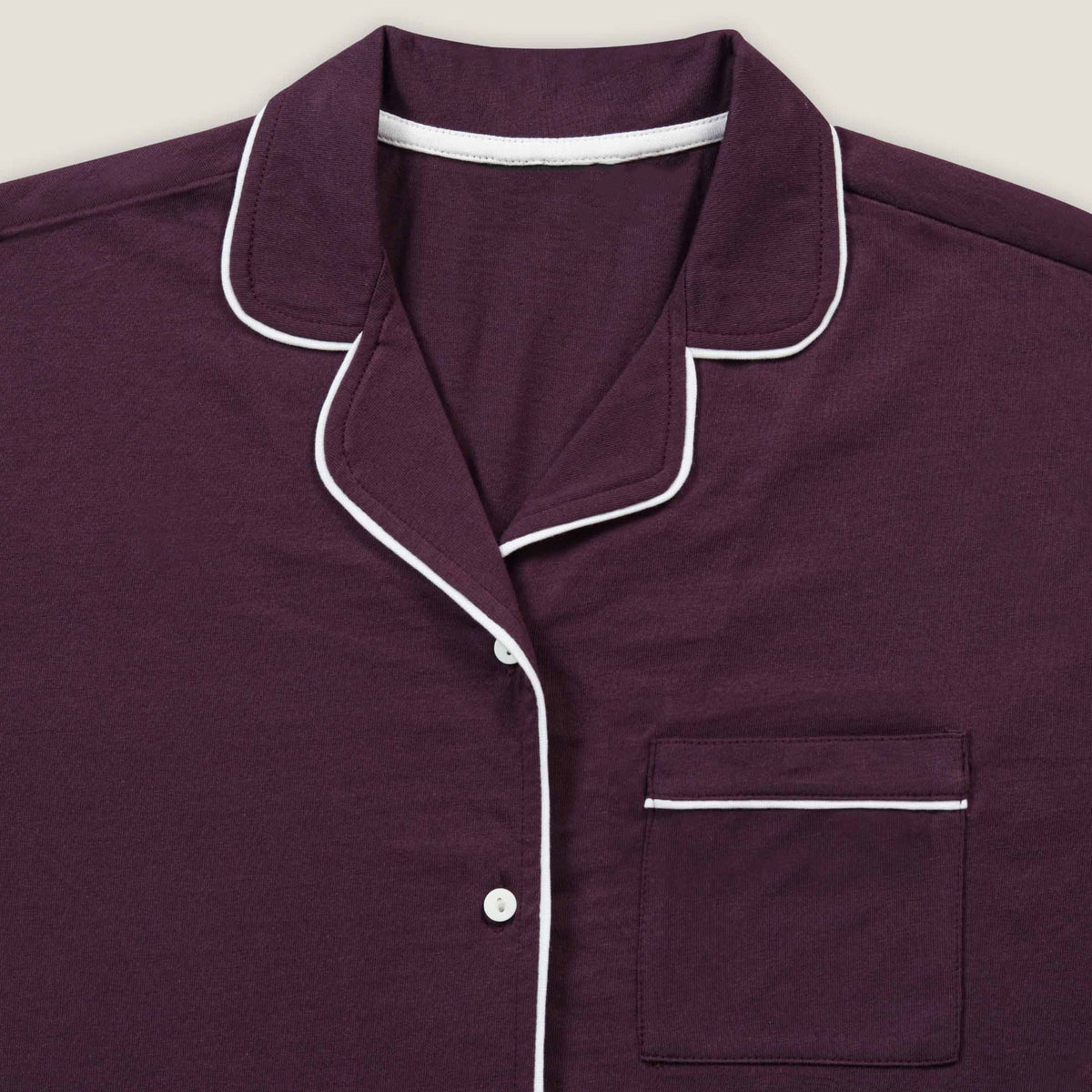 Solid Plum Lounge wear-2pc set