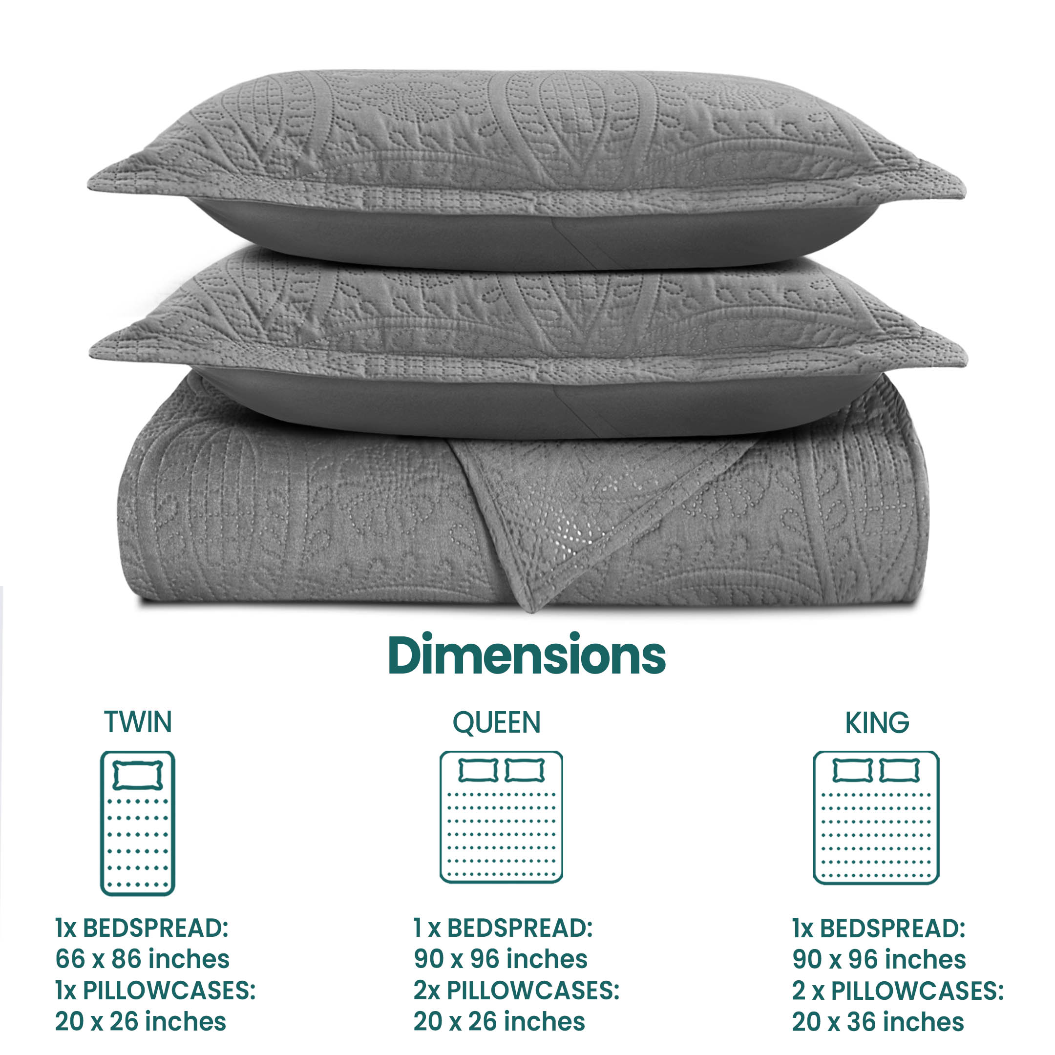 Quilt Bedding Set Coin Bedspread