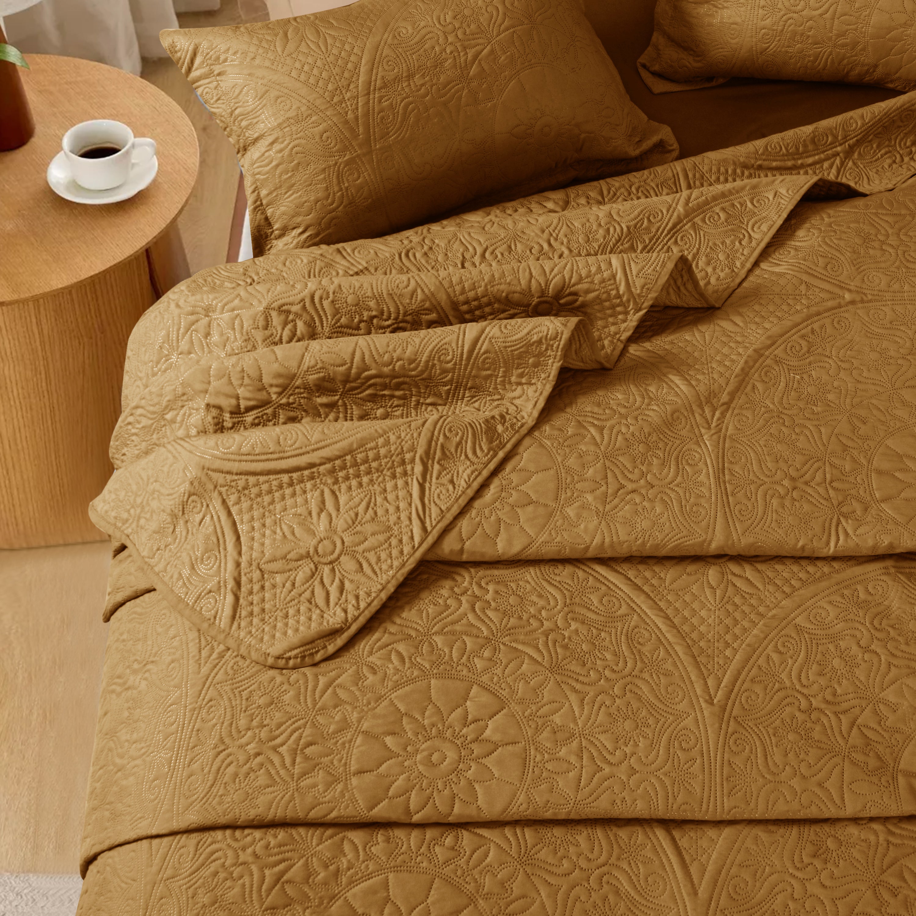 Quilt Bedding Set Floral Bedspread