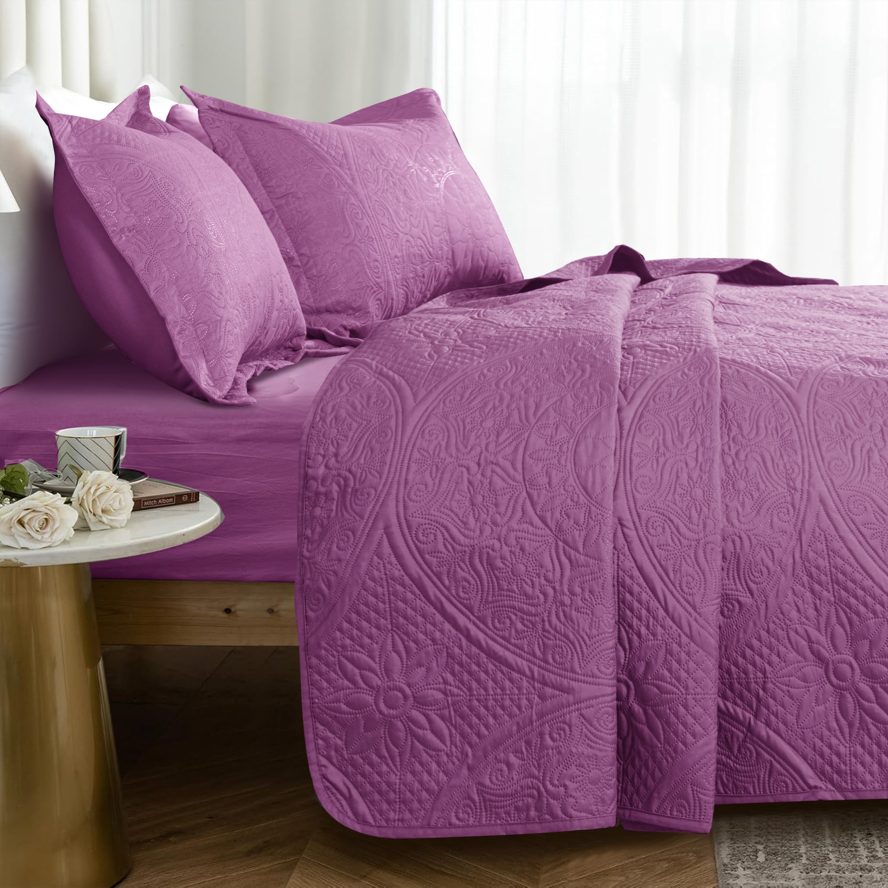 Quilt Bedding Set Floral Bedspread