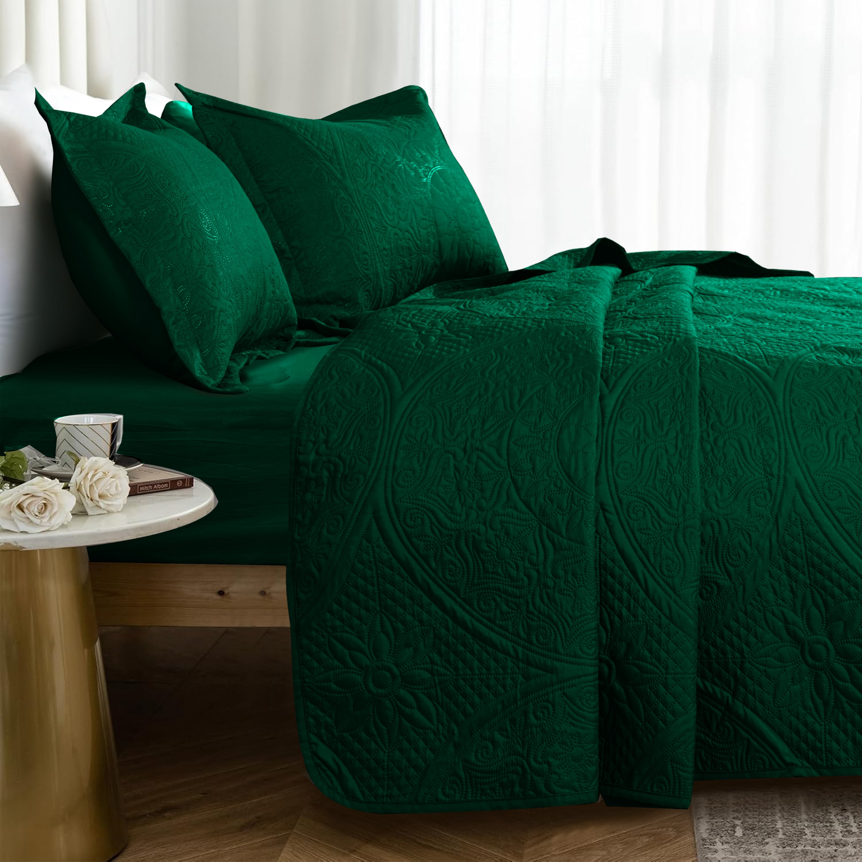 Quilt Bedding Set Floral Bedspread