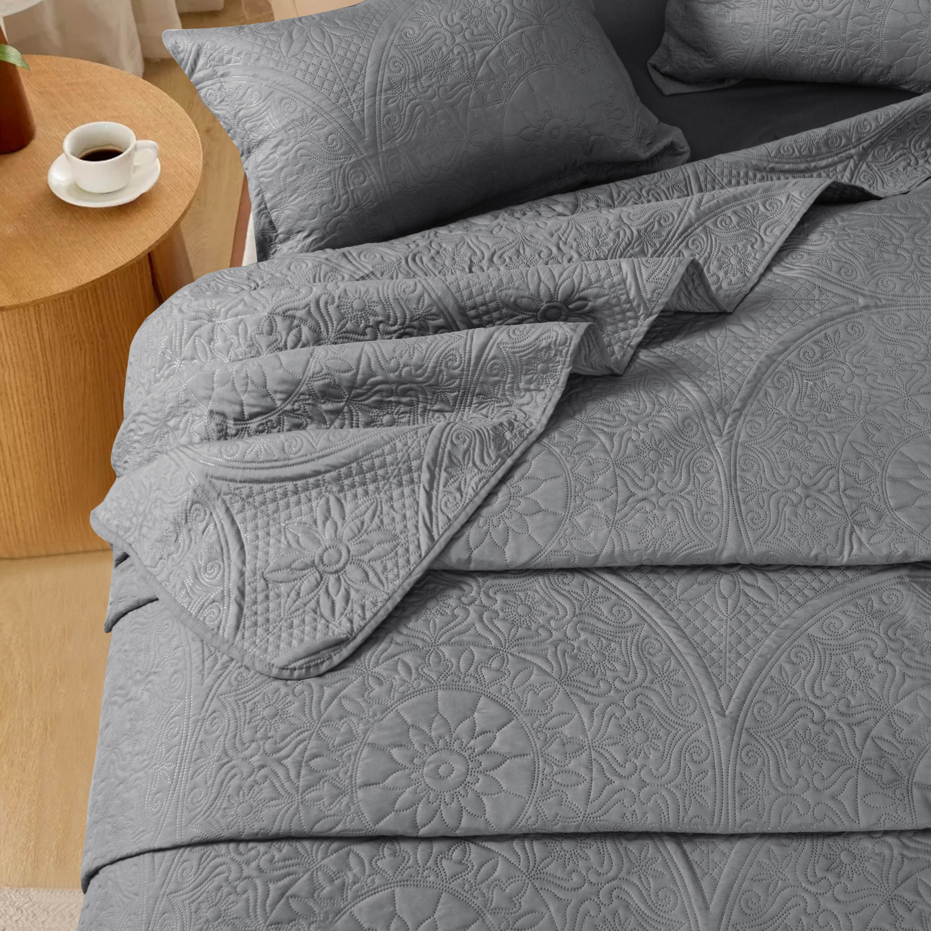 Quilt Bedding Set Floral Bedspread