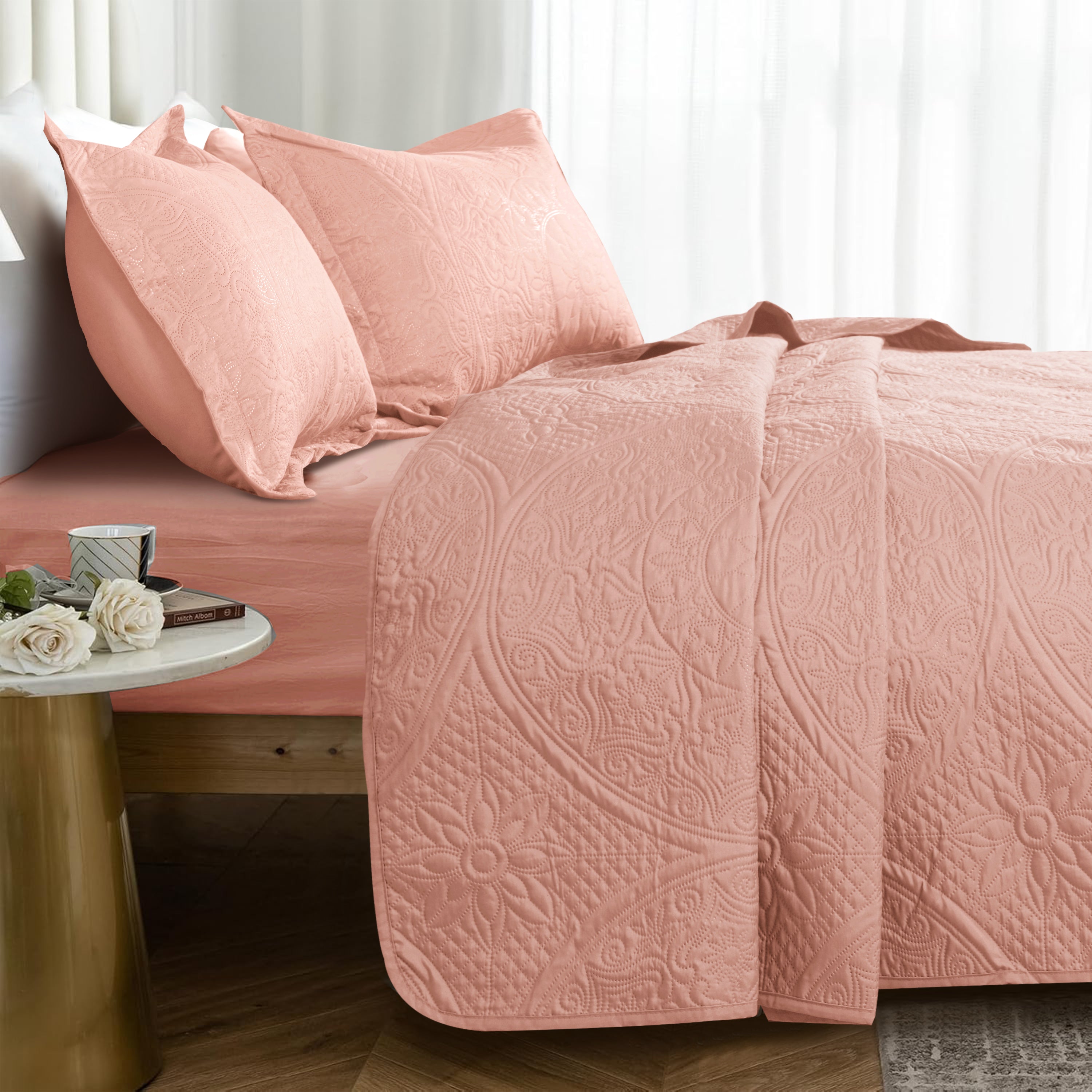 Quilt Bedding Set Floral Bedspread