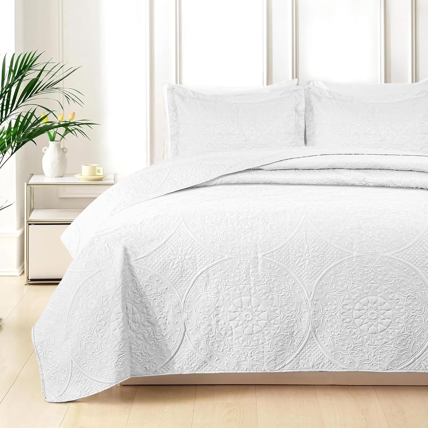 Quilt Bedding Set Floral Bedspread