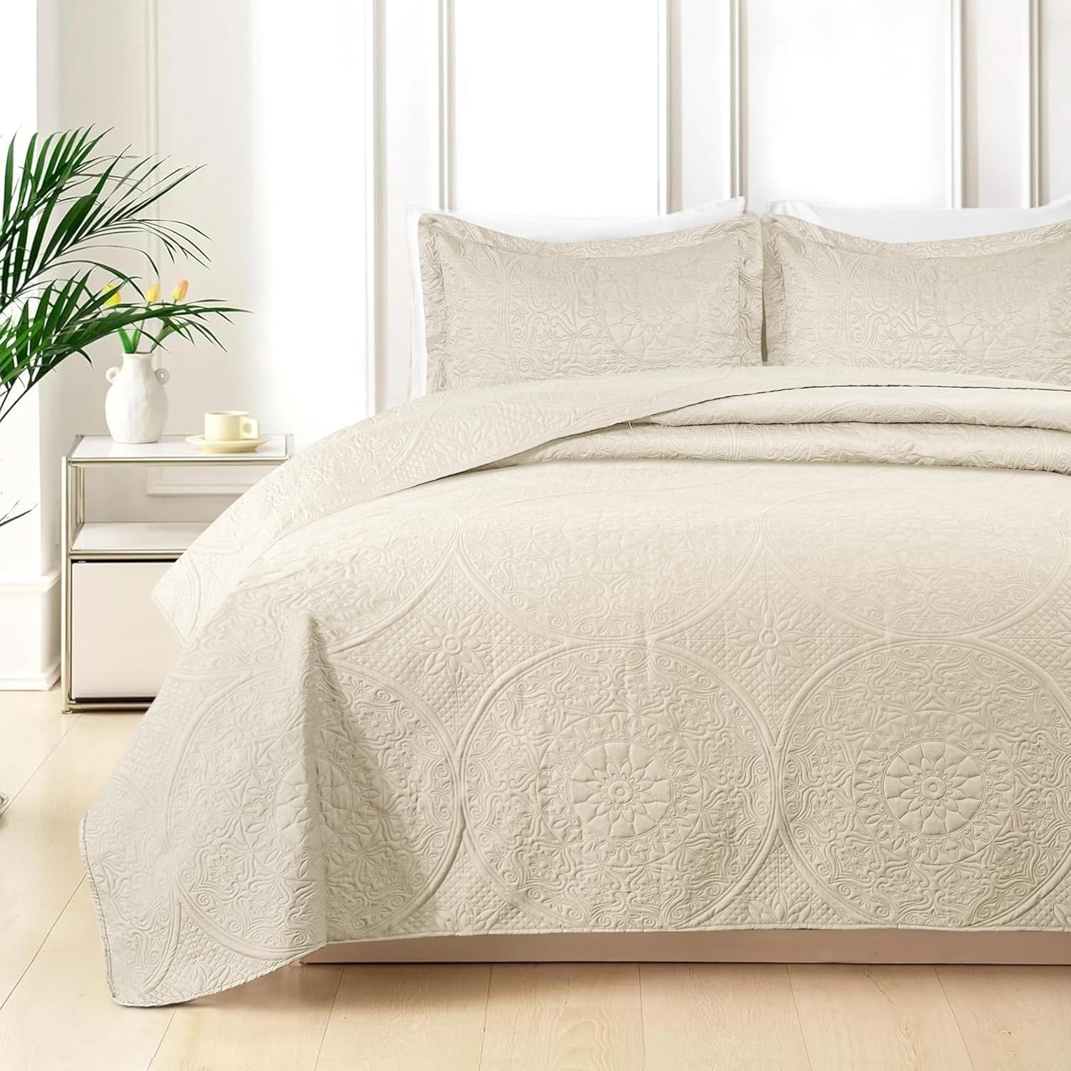 Quilt Bedding Set Floral Bedspread