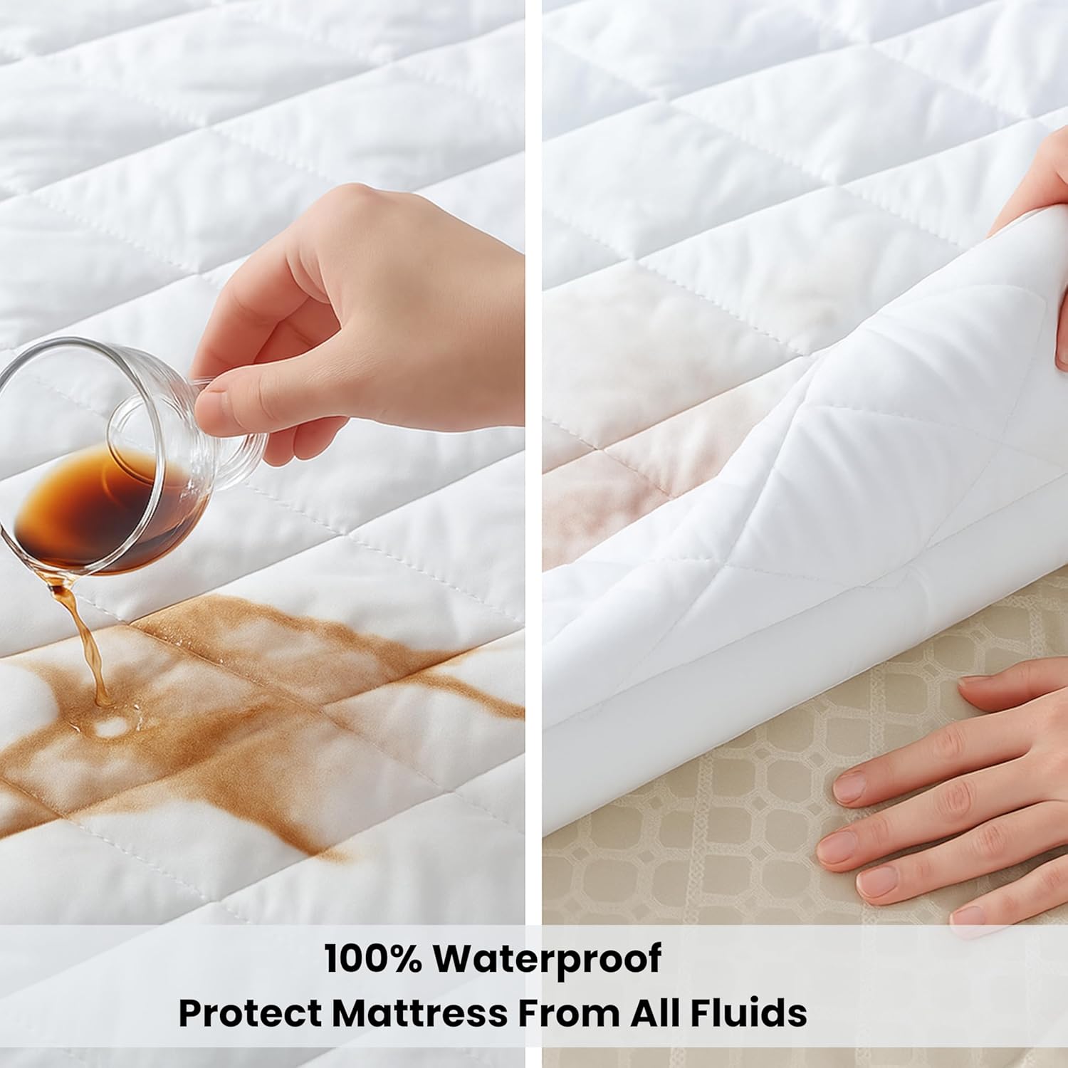 Deep Pocket Waterproof Mattress Pad
