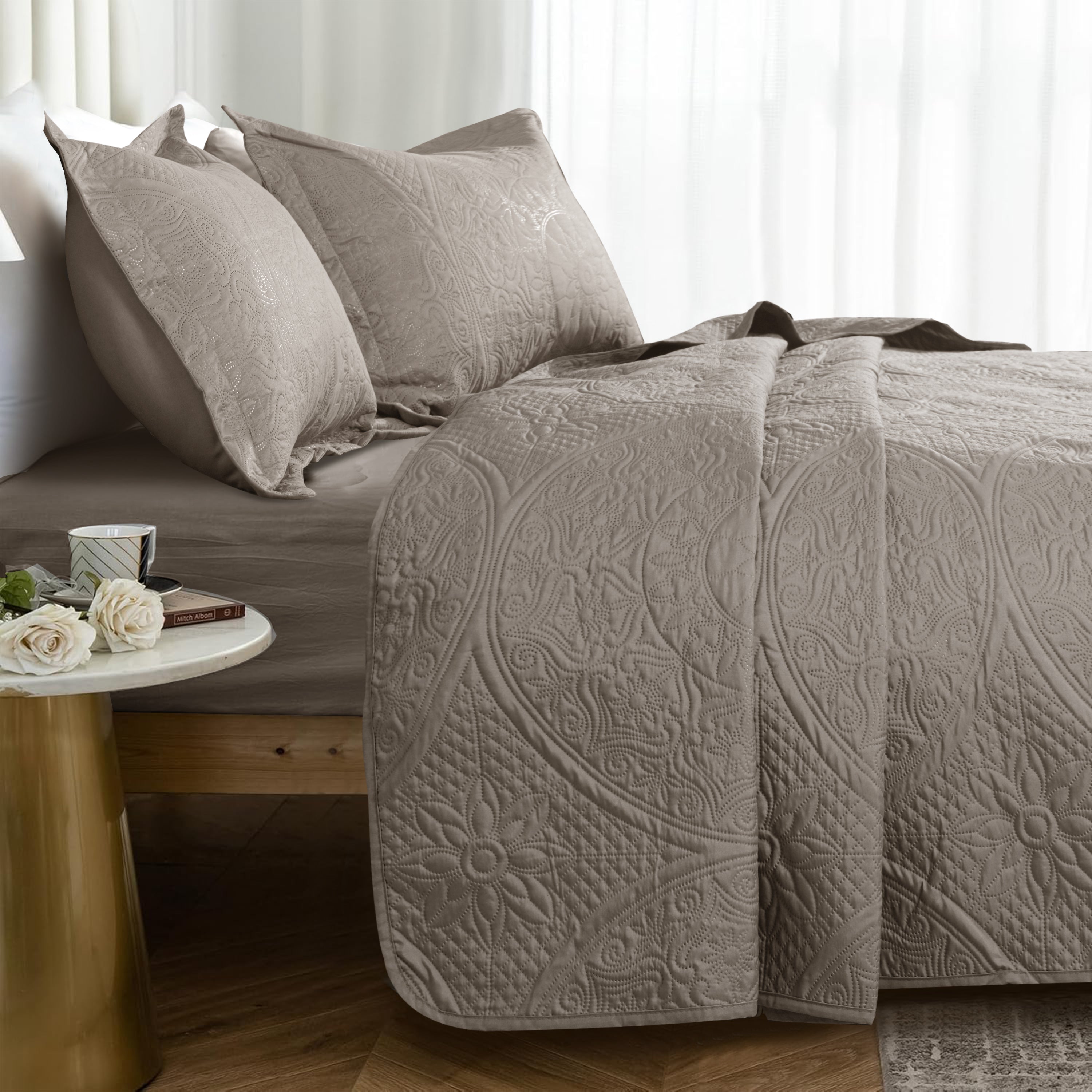 Quilt Bedding Set Floral Bedspread