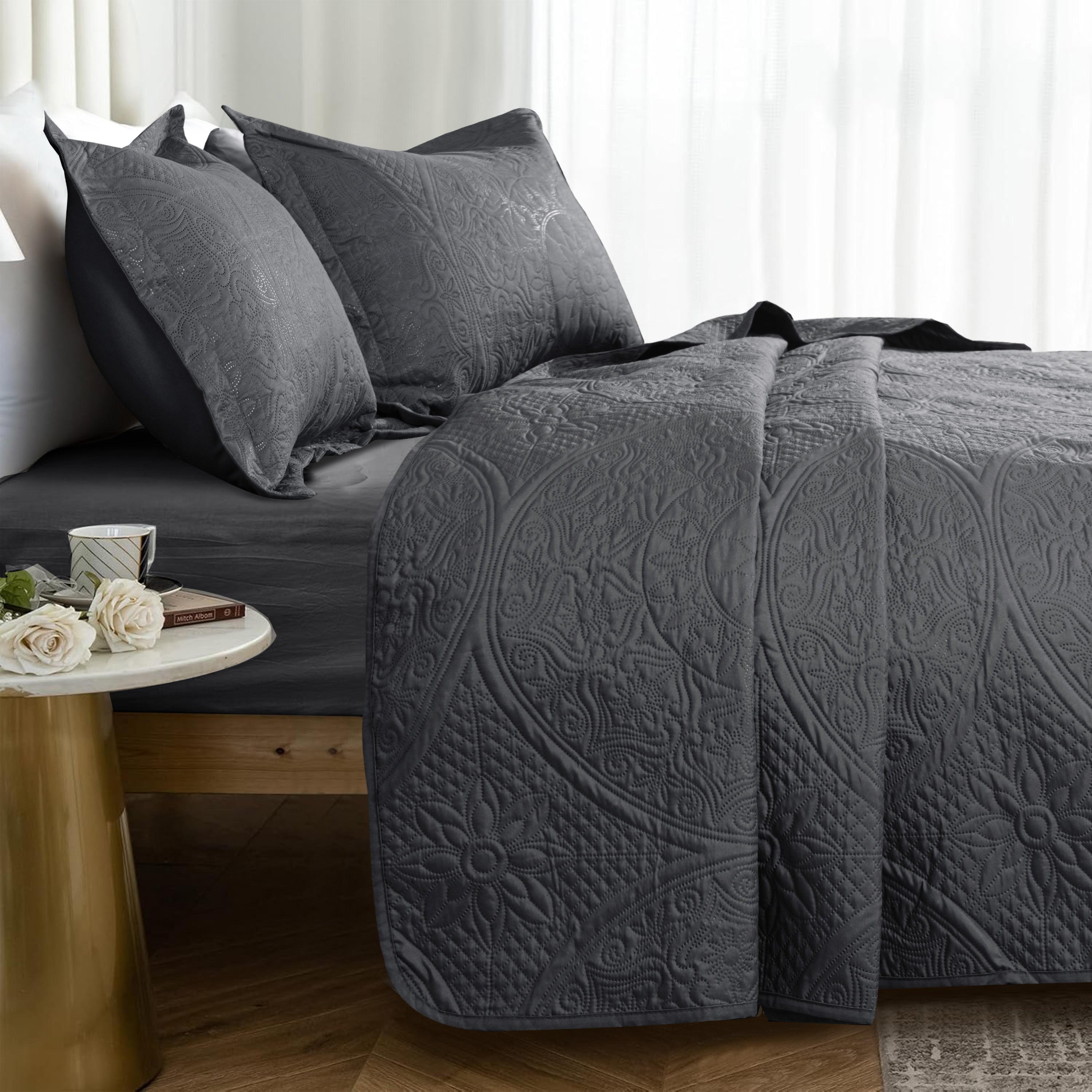 Quilt Bedding Set Floral Bedspread