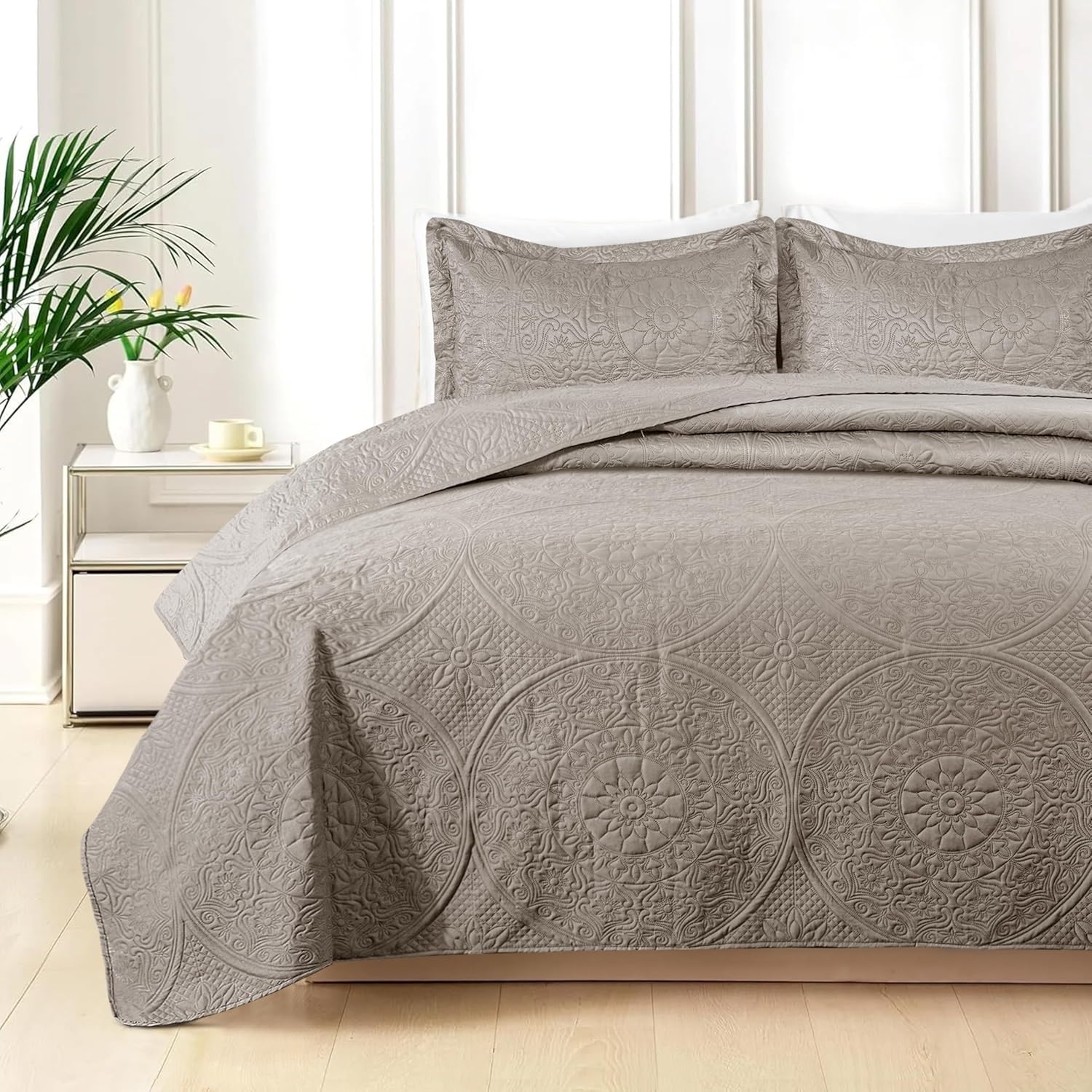 Quilt Bedding Set Floral Bedspread