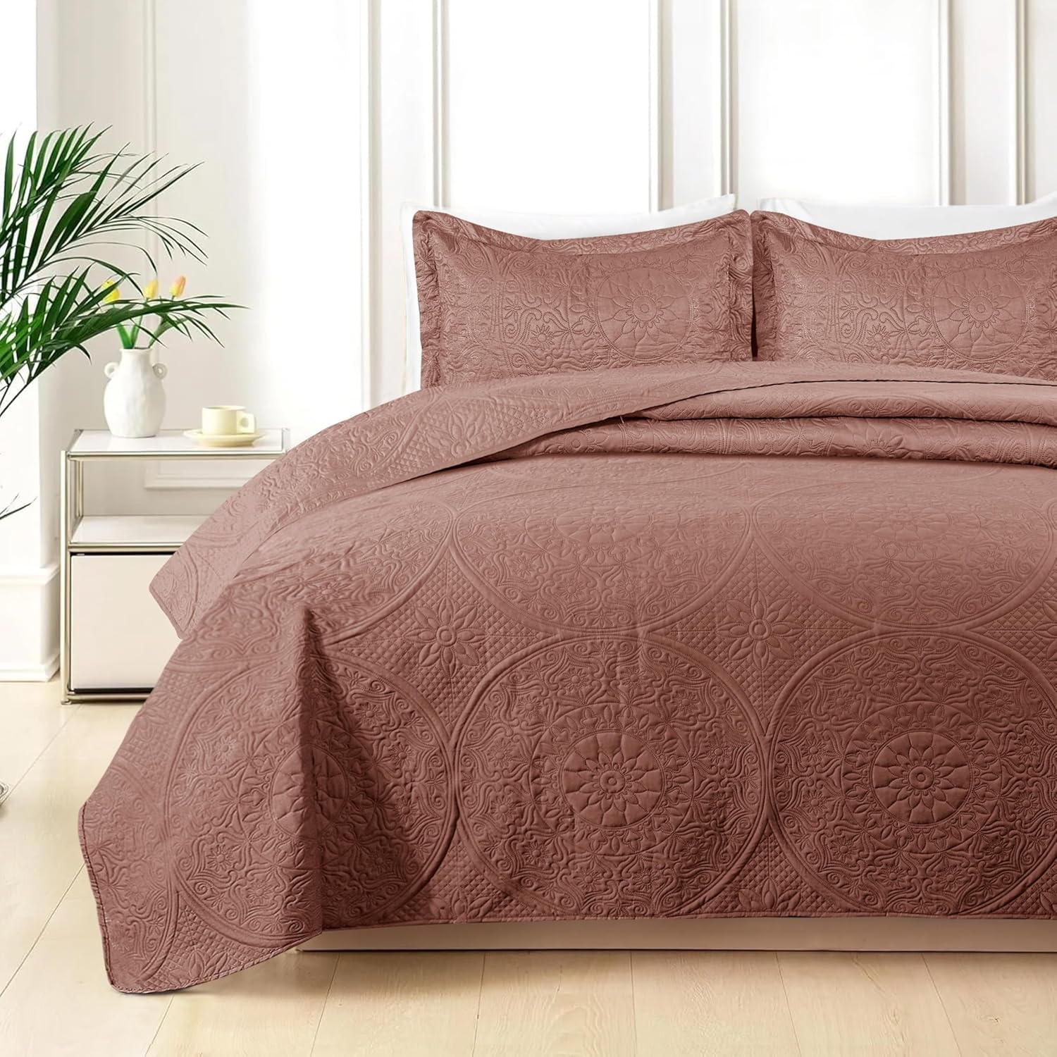 Quilt Bedding Set Floral Bedspread