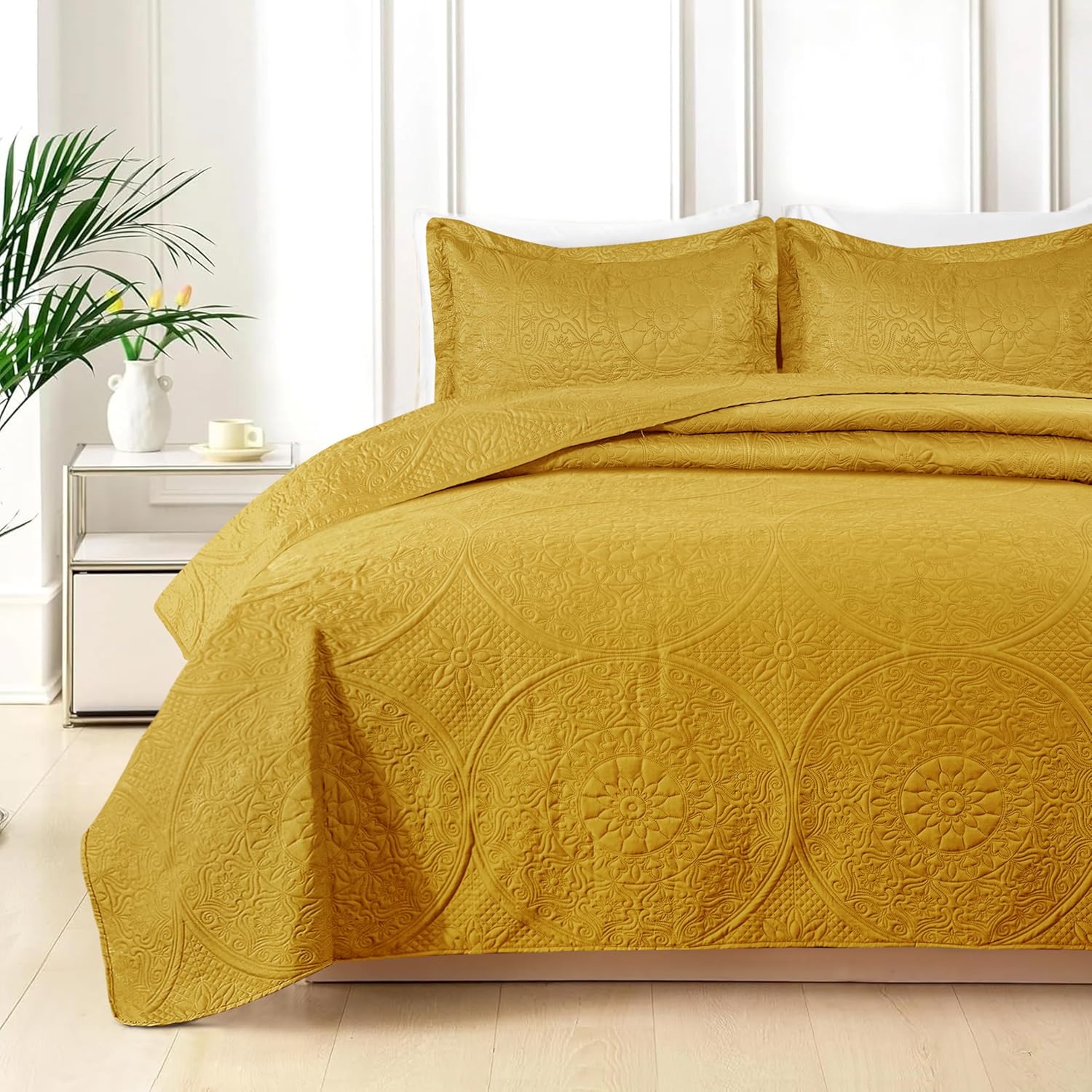 Quilt Bedding Set Floral Bedspread