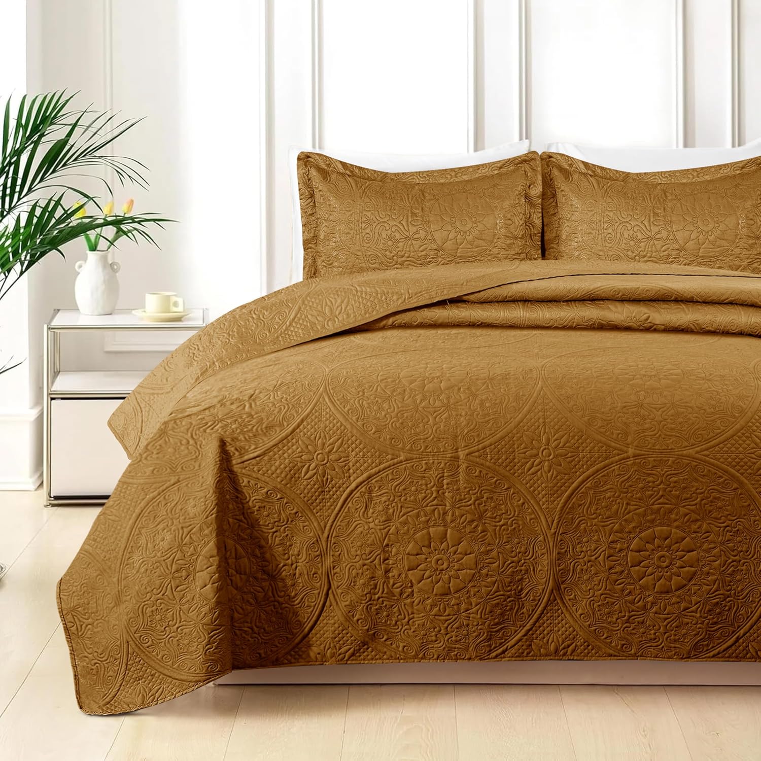 Quilt Bedding Set Floral Bedspread