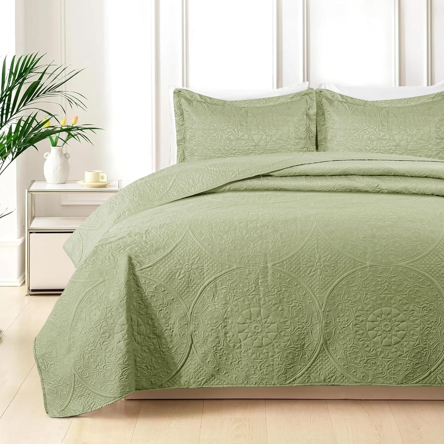 Quilt Bedding Set Floral Bedspread