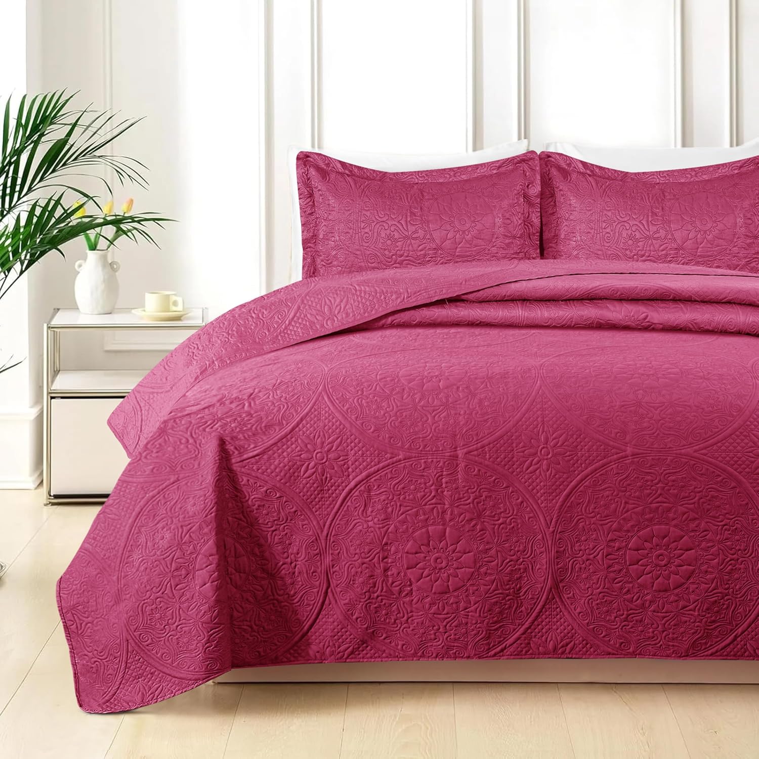 Quilt Bedding Set Floral Bedspread