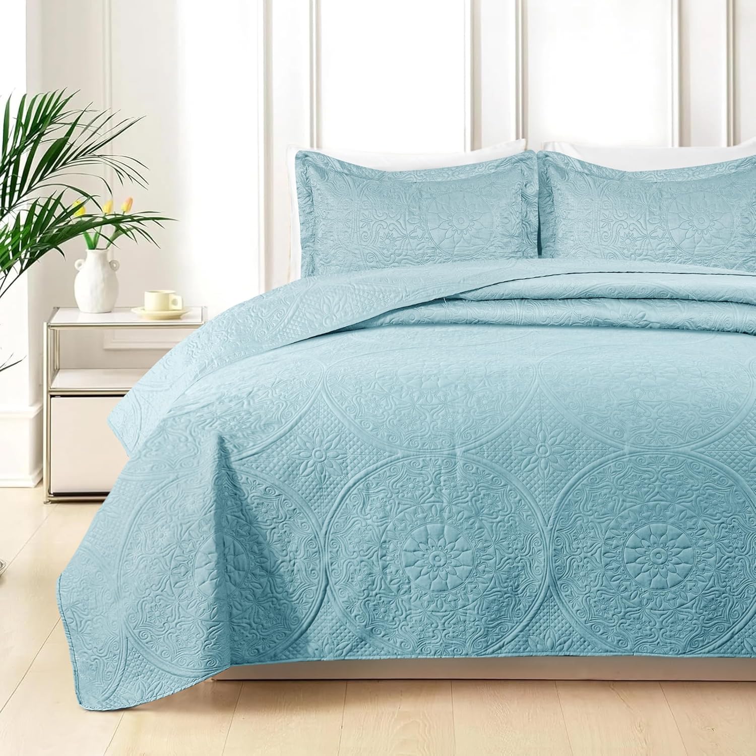 Quilt Bedding Set Floral Bedspread