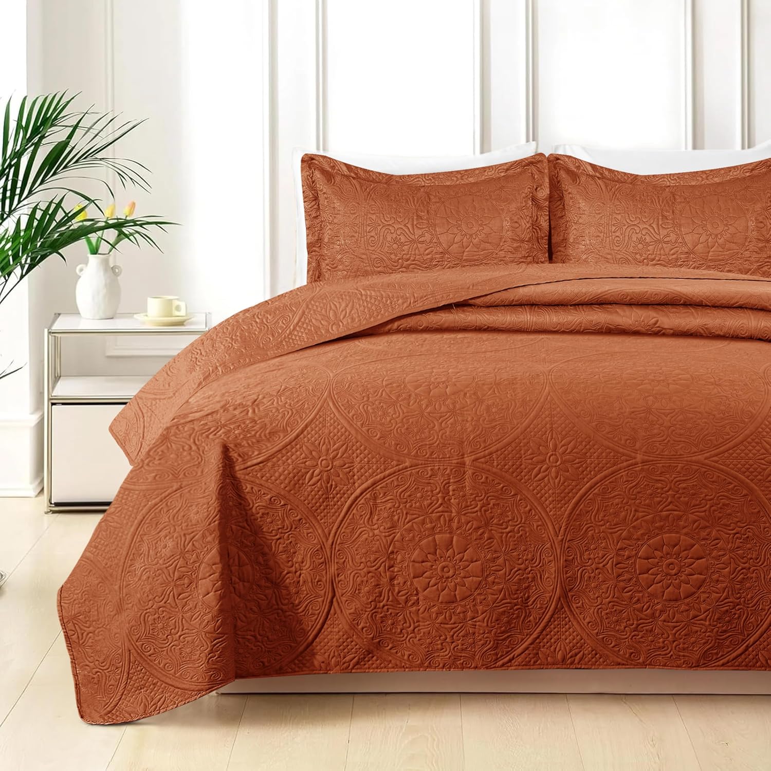 Quilt Bedding Set Floral Bedspread