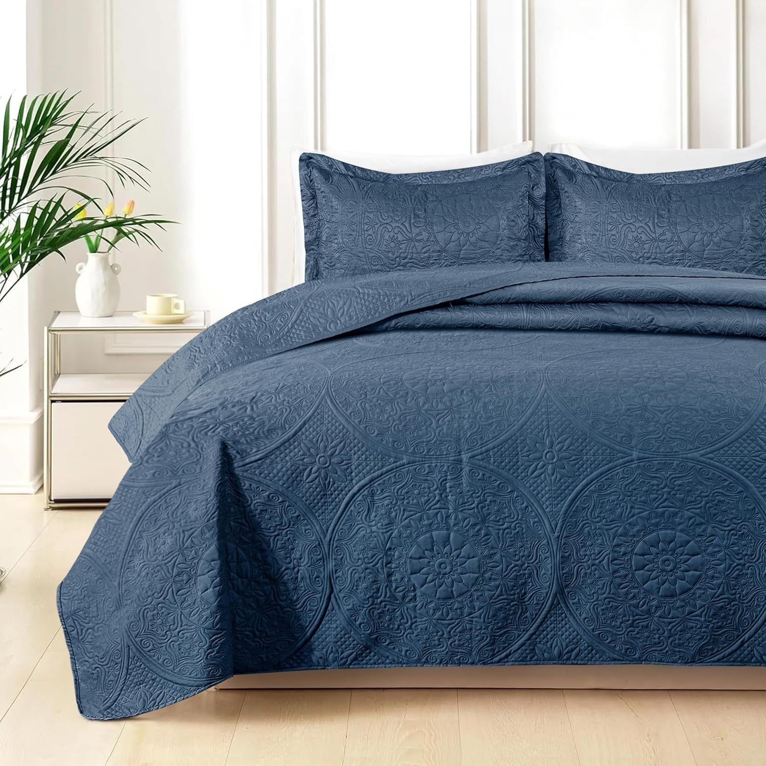 Quilt Bedding Set Floral Bedspread