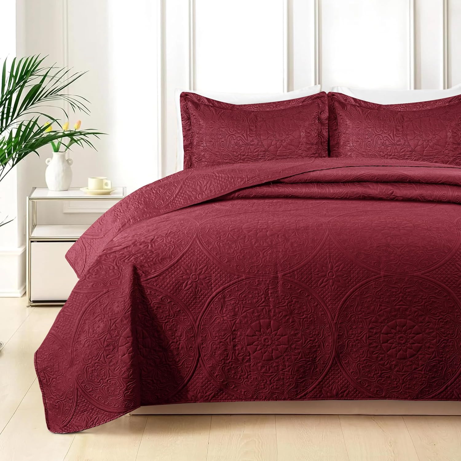 Quilt Bedding Set Floral Bedspread