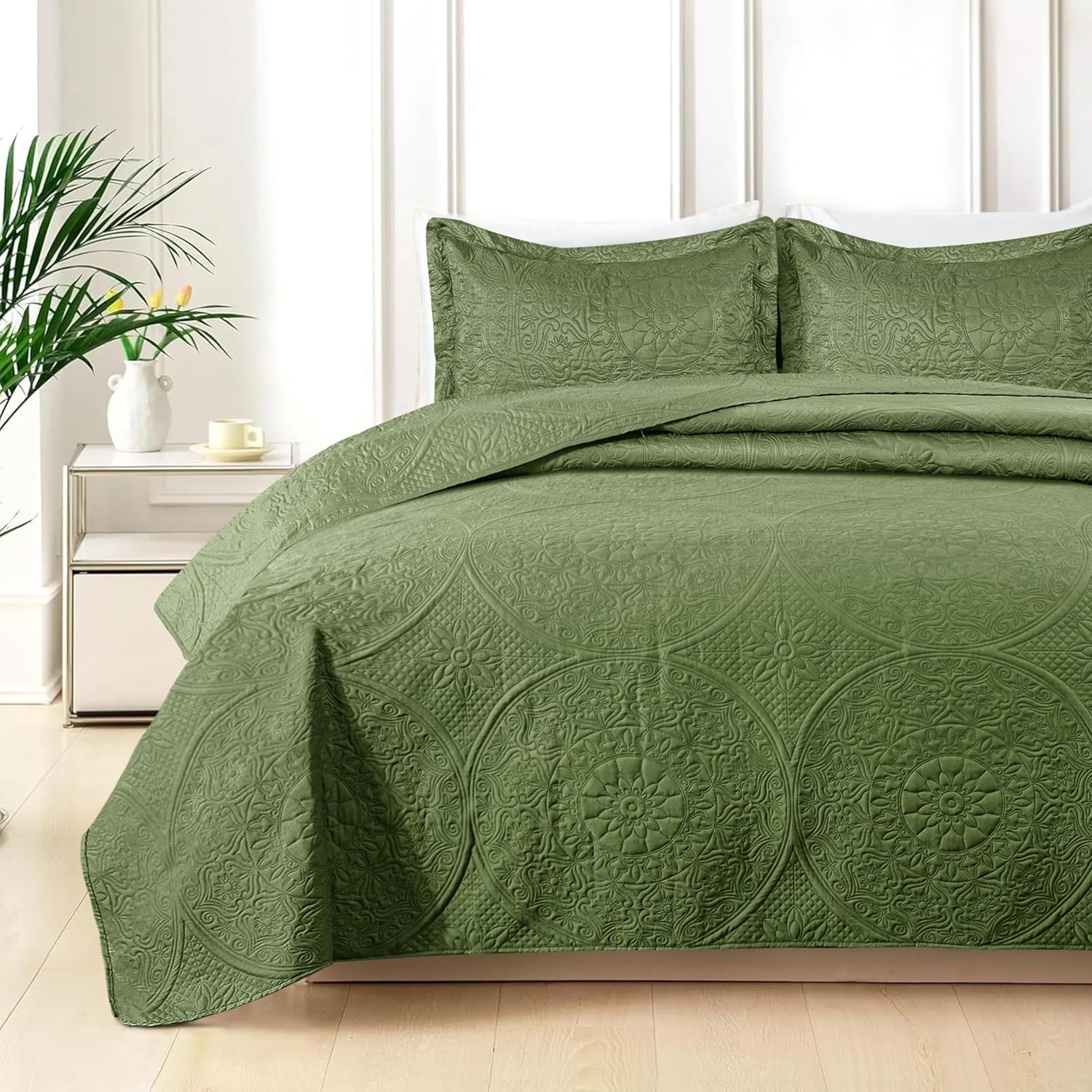 Quilt Bedding Set Floral Bedspread