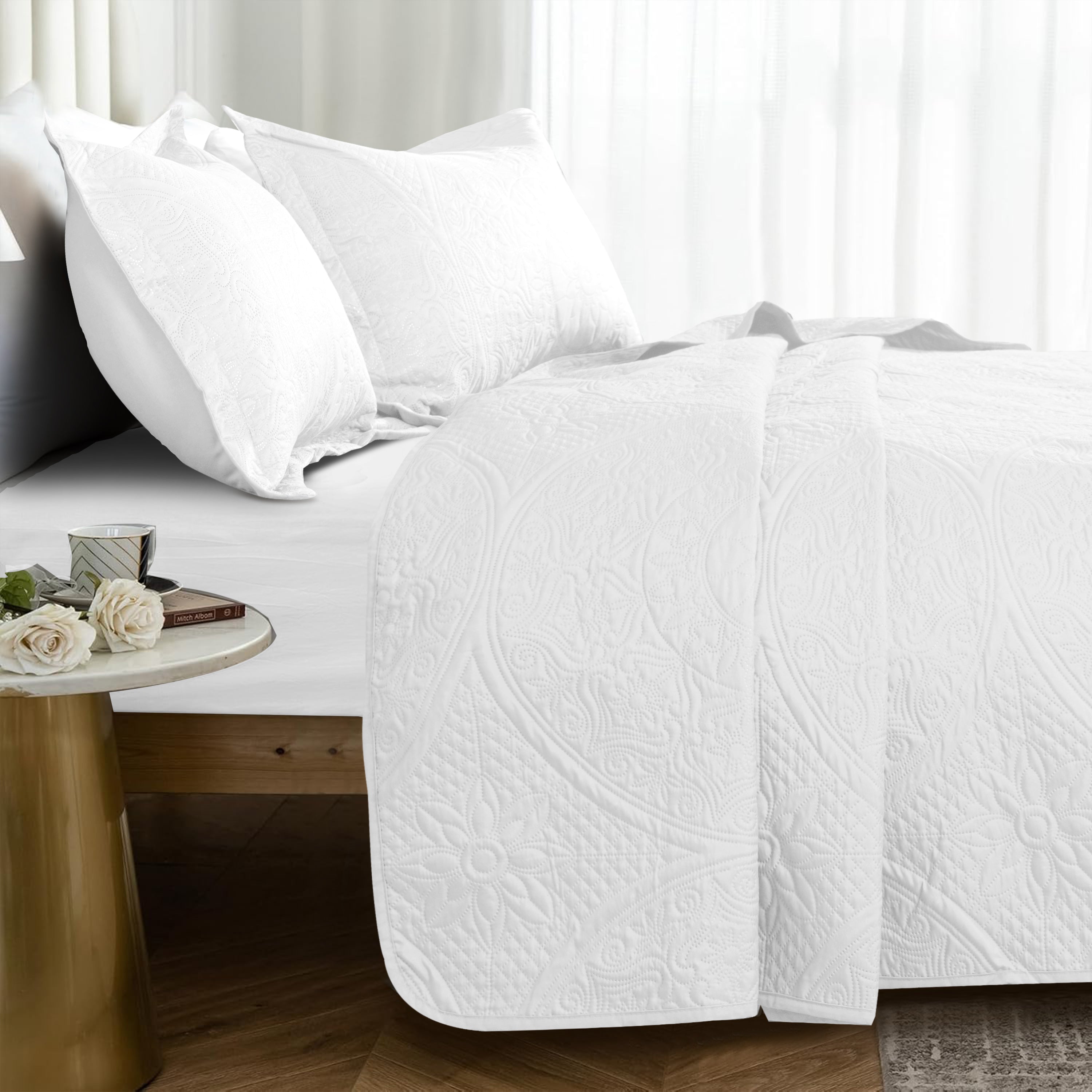 Quilt Bedding Set Floral Bedspread