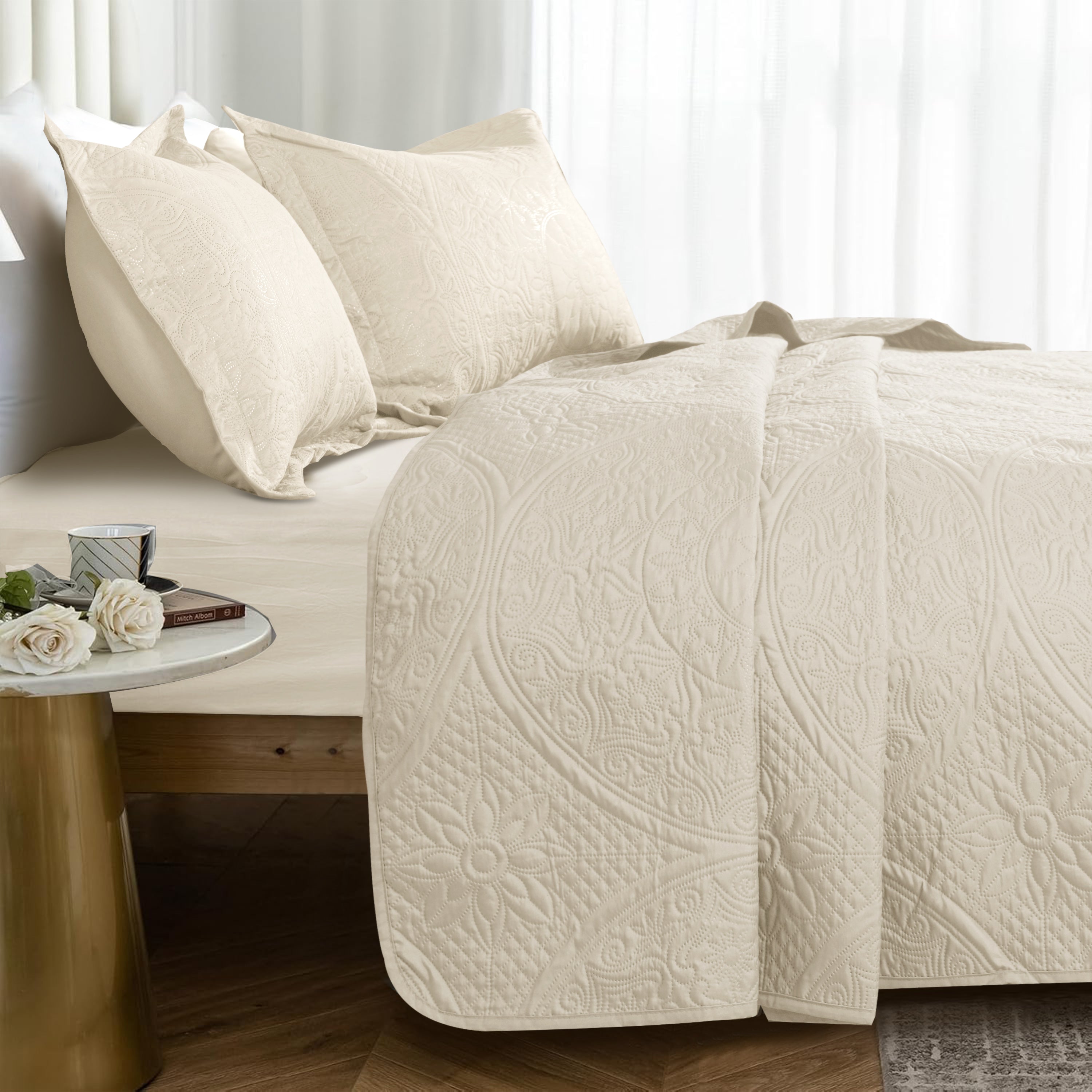 Quilt Bedding Set Floral Bedspread
