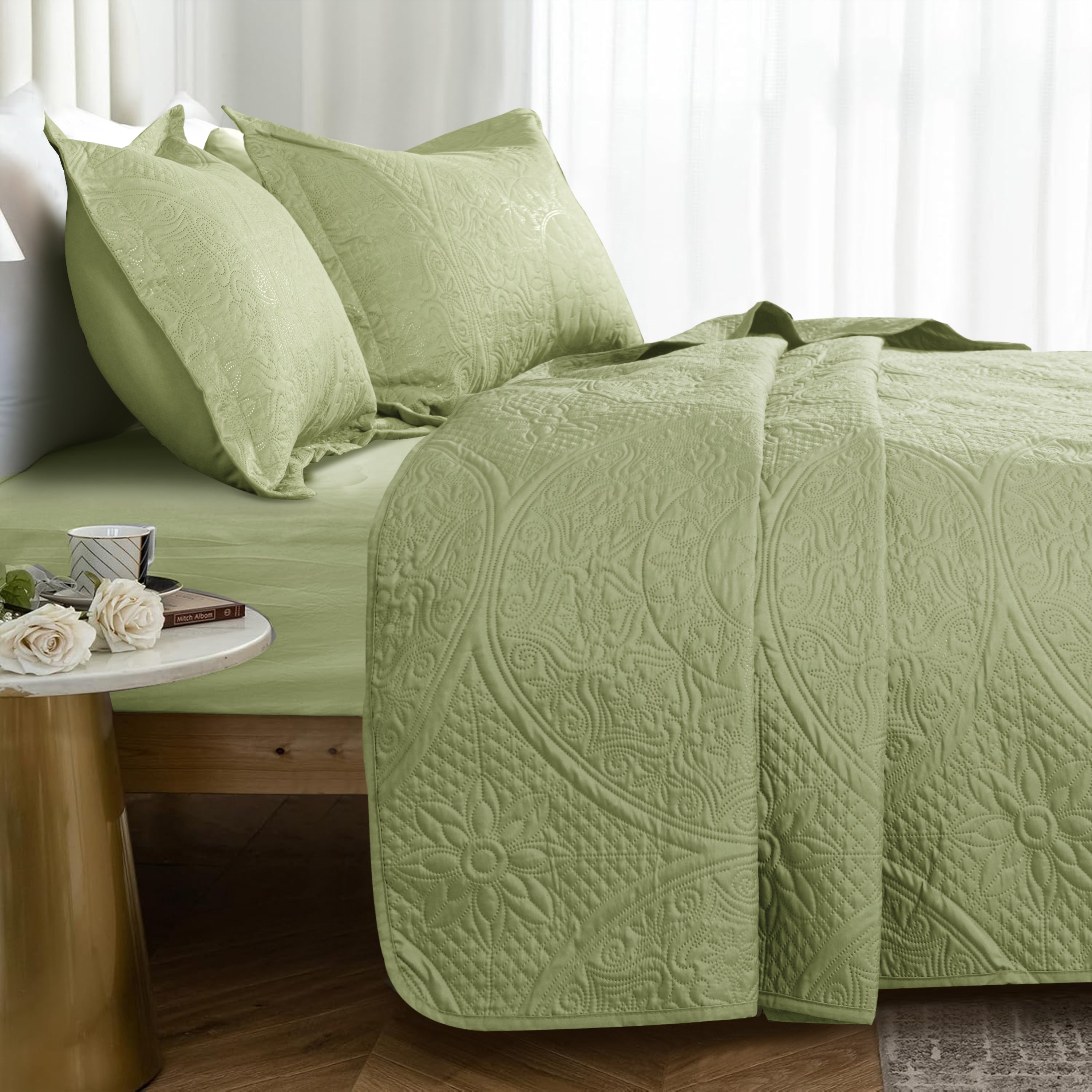 Quilt Bedding Set Floral Bedspread