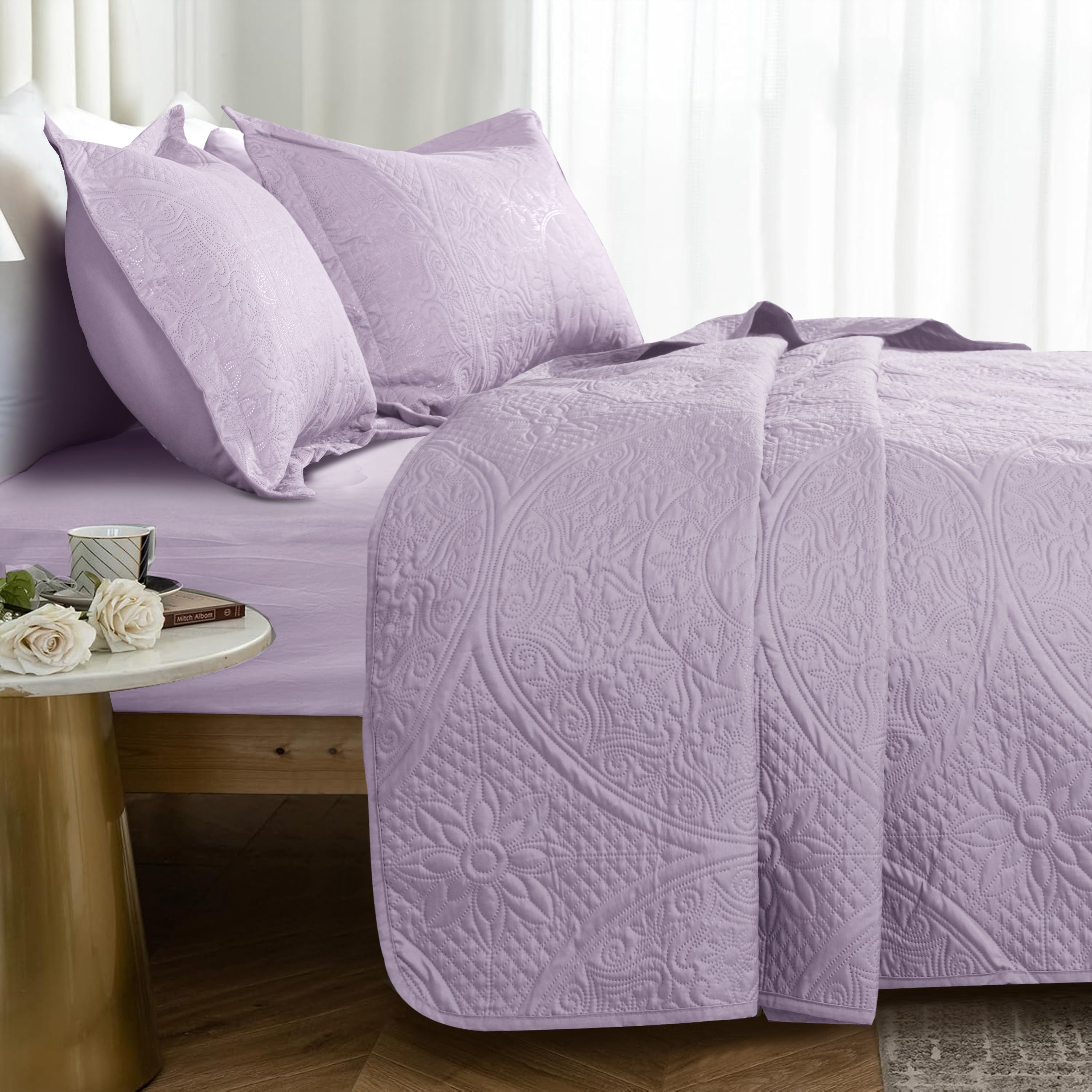 Quilt Bedding Set Floral Bedspread