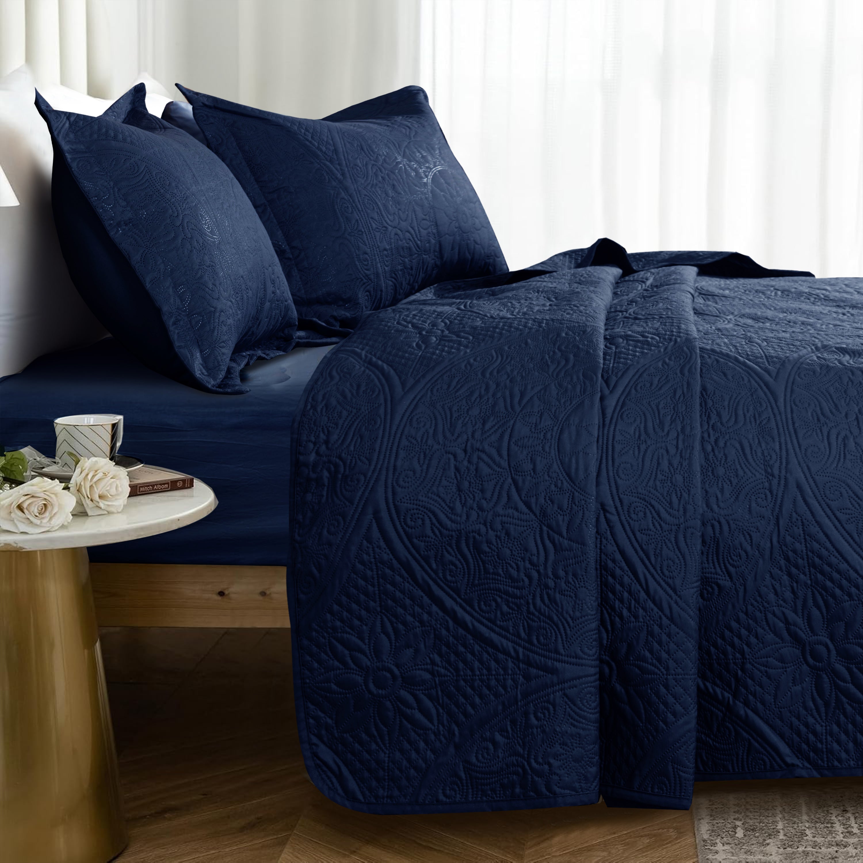 Quilt Bedding Set Floral Bedspread