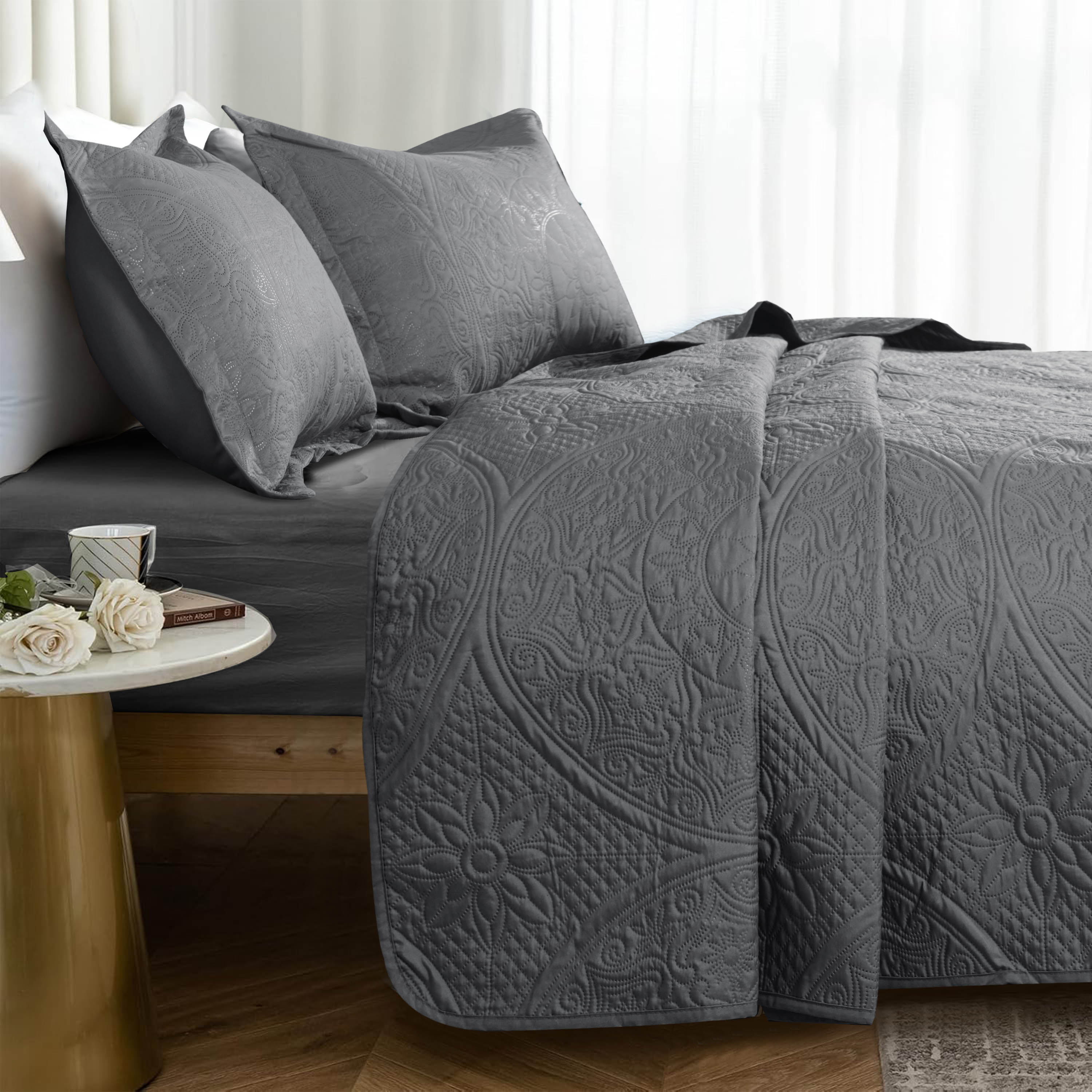 Quilt Bedding Set Floral Bedspread