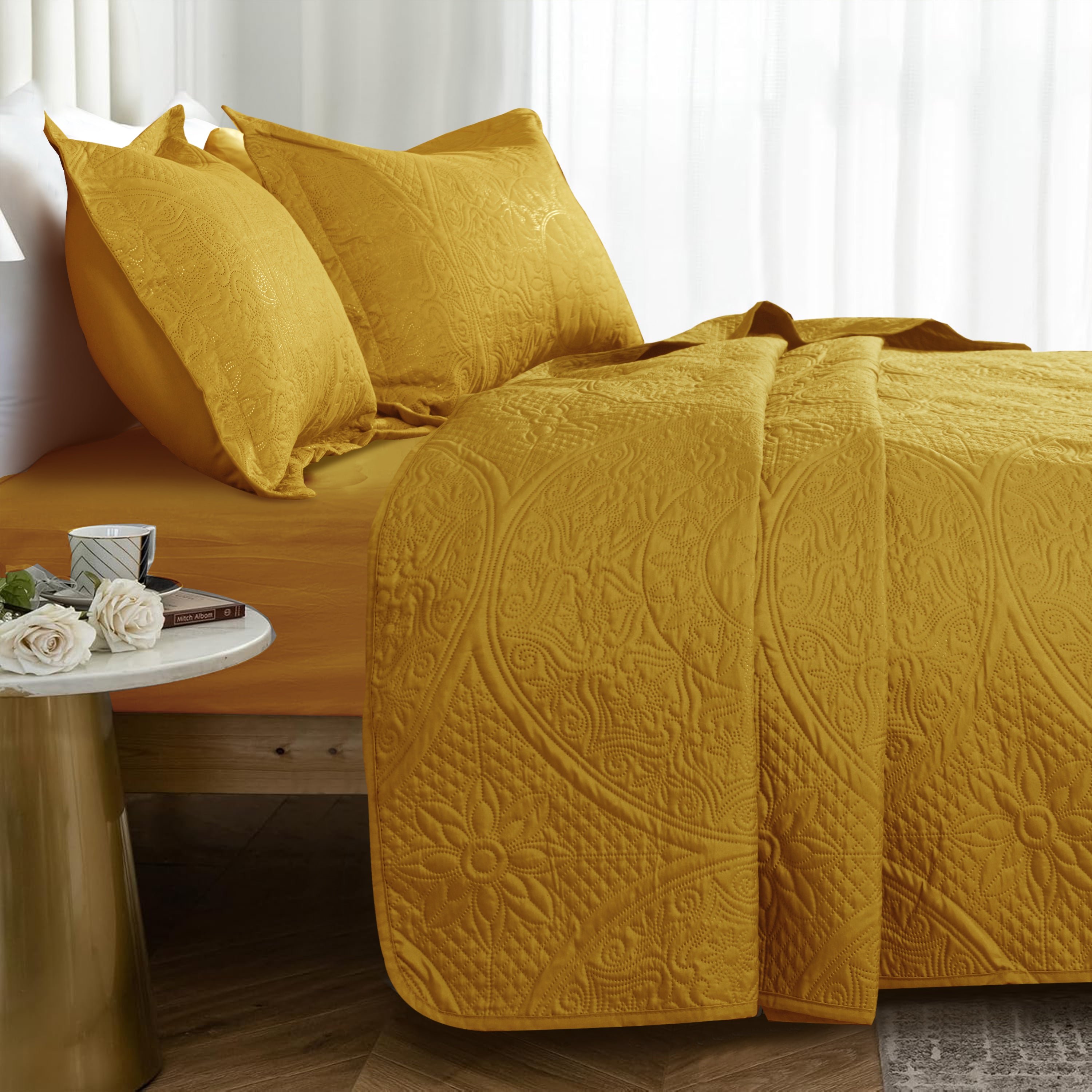 Quilt Bedding Set Floral Bedspread