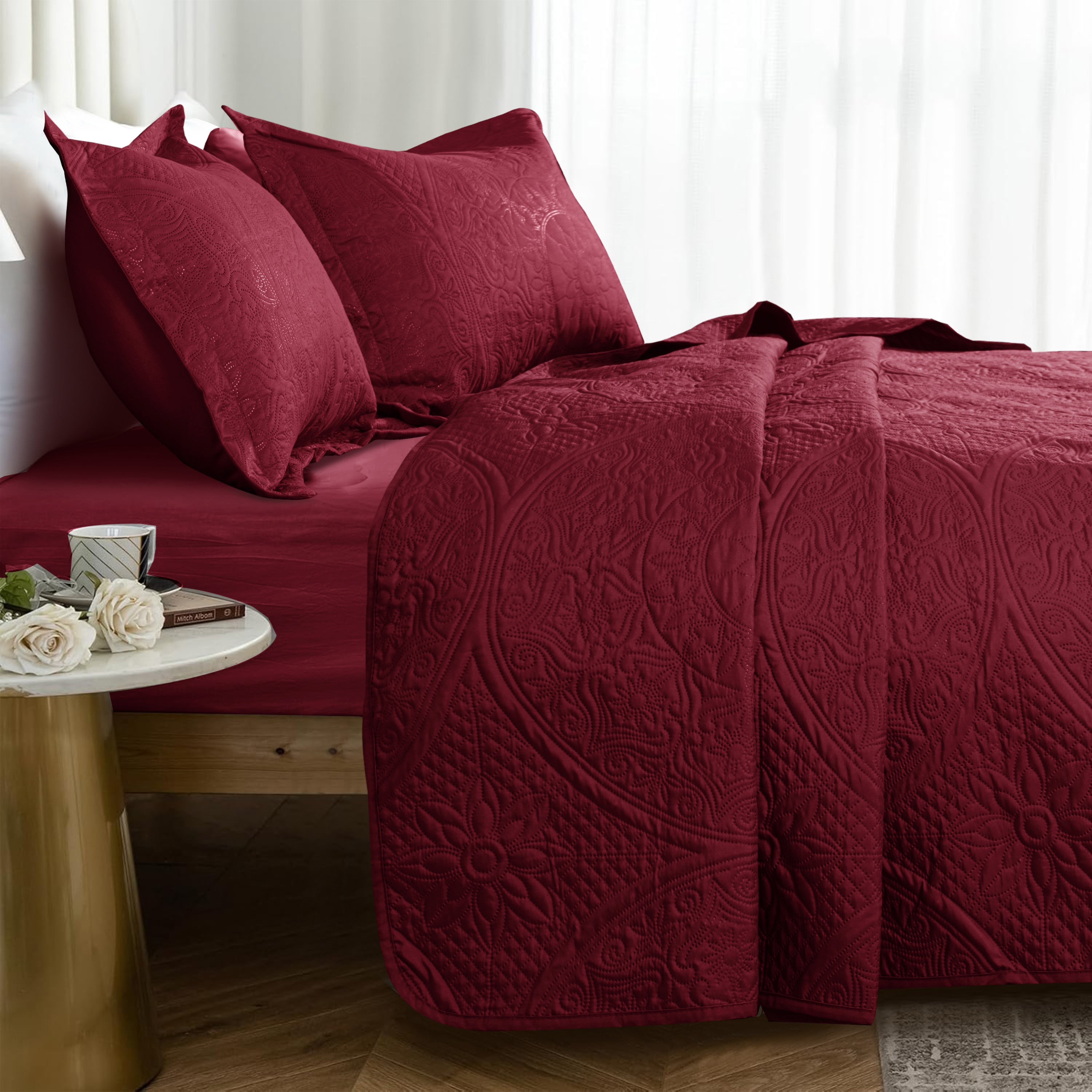 Quilt Bedding Set Floral Bedspread