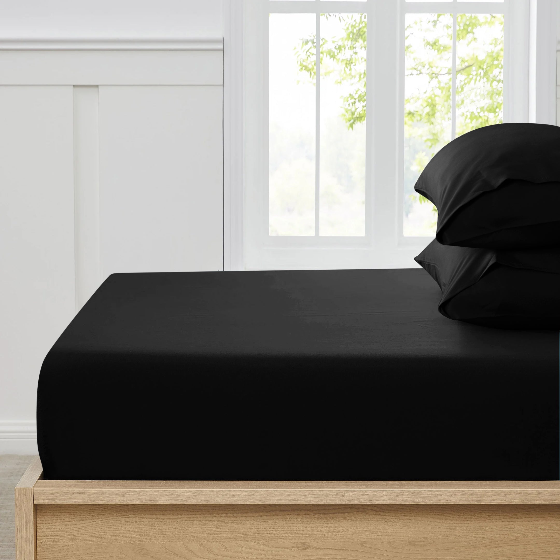 Premium Quality Fitted Sheet Black