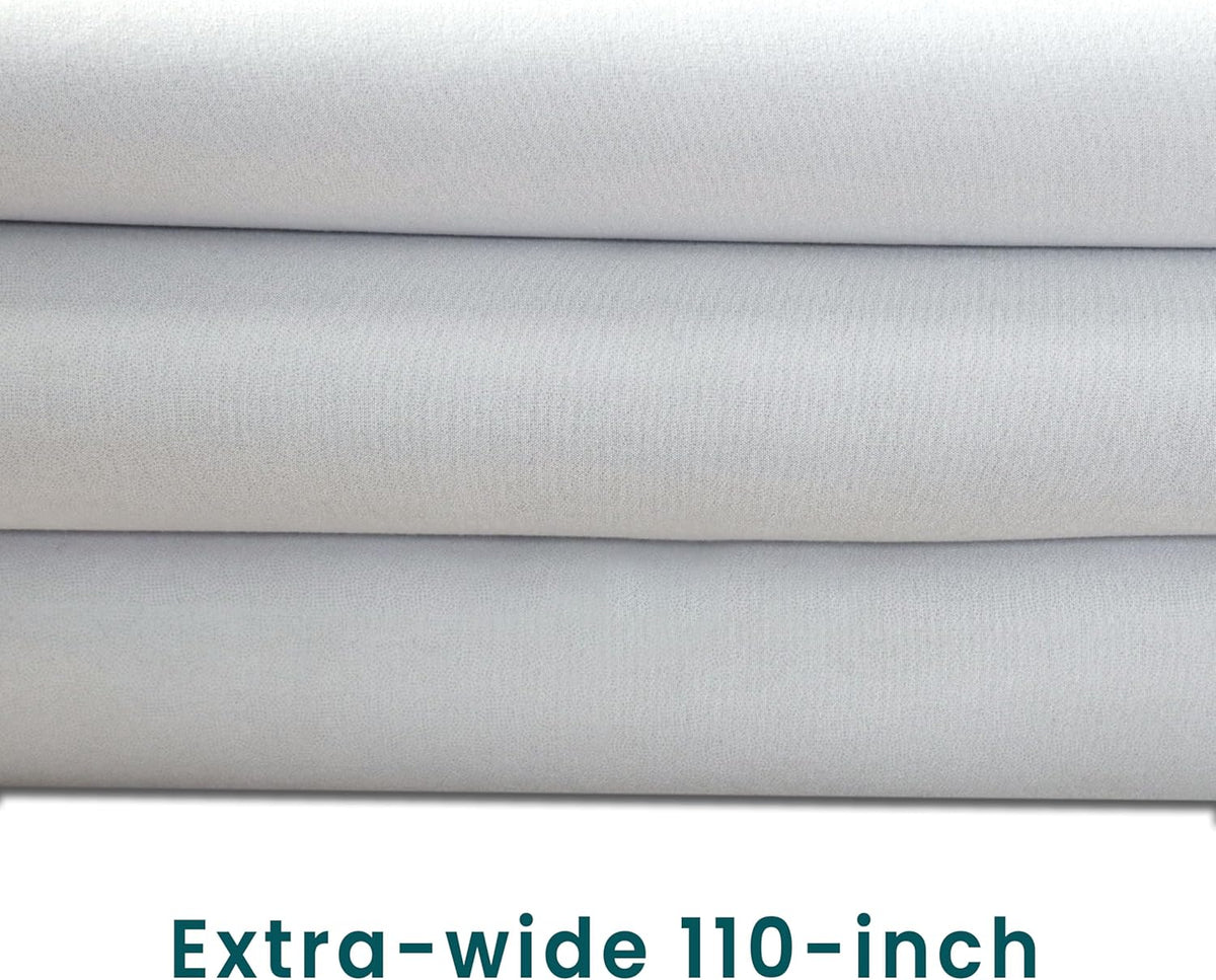 110-inch Wide White Microfiber Blackout Lining Fabric By the yard ...
