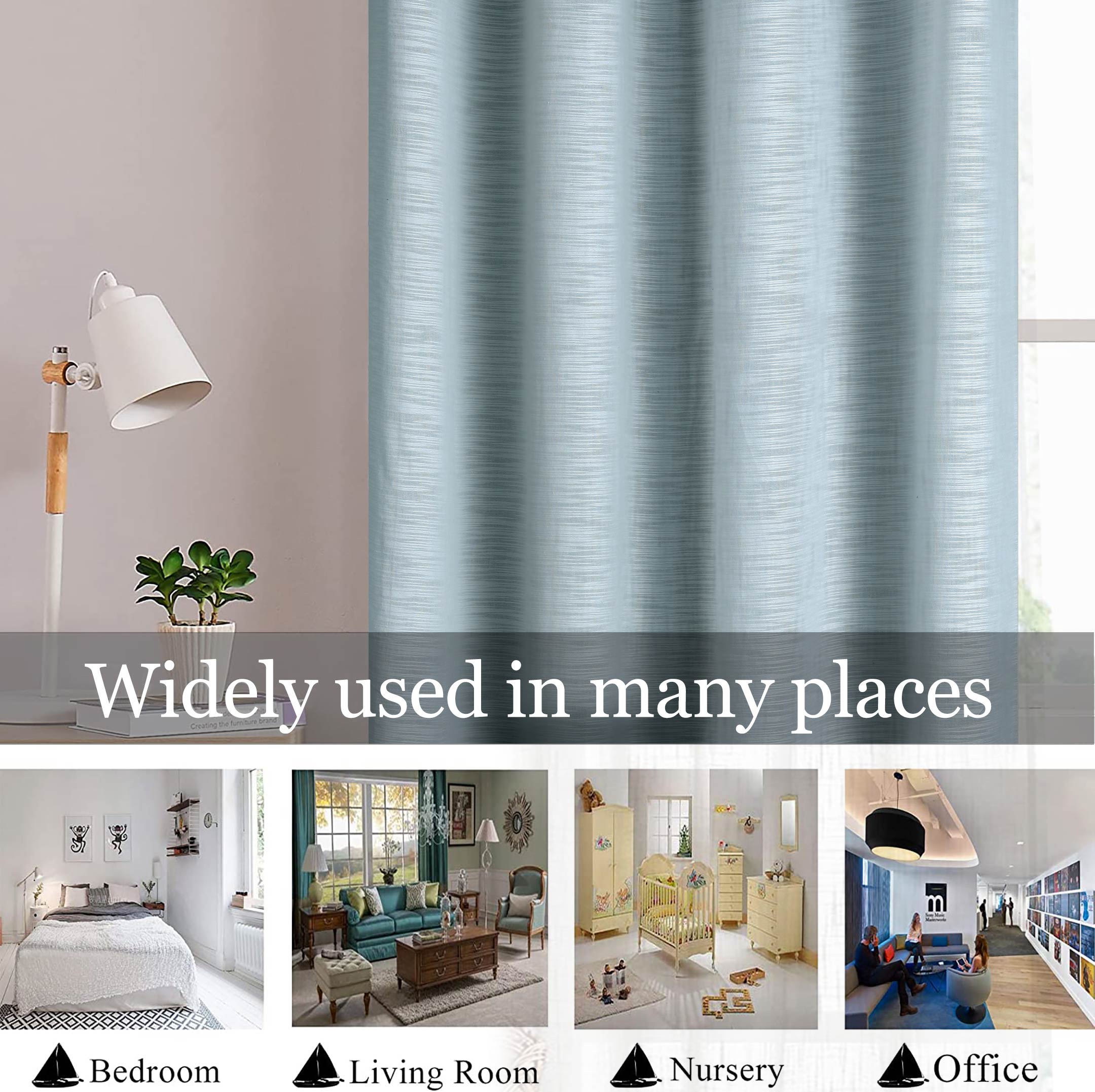 Light Weight 100% cotton Sheer Curtain Ether Single Panel