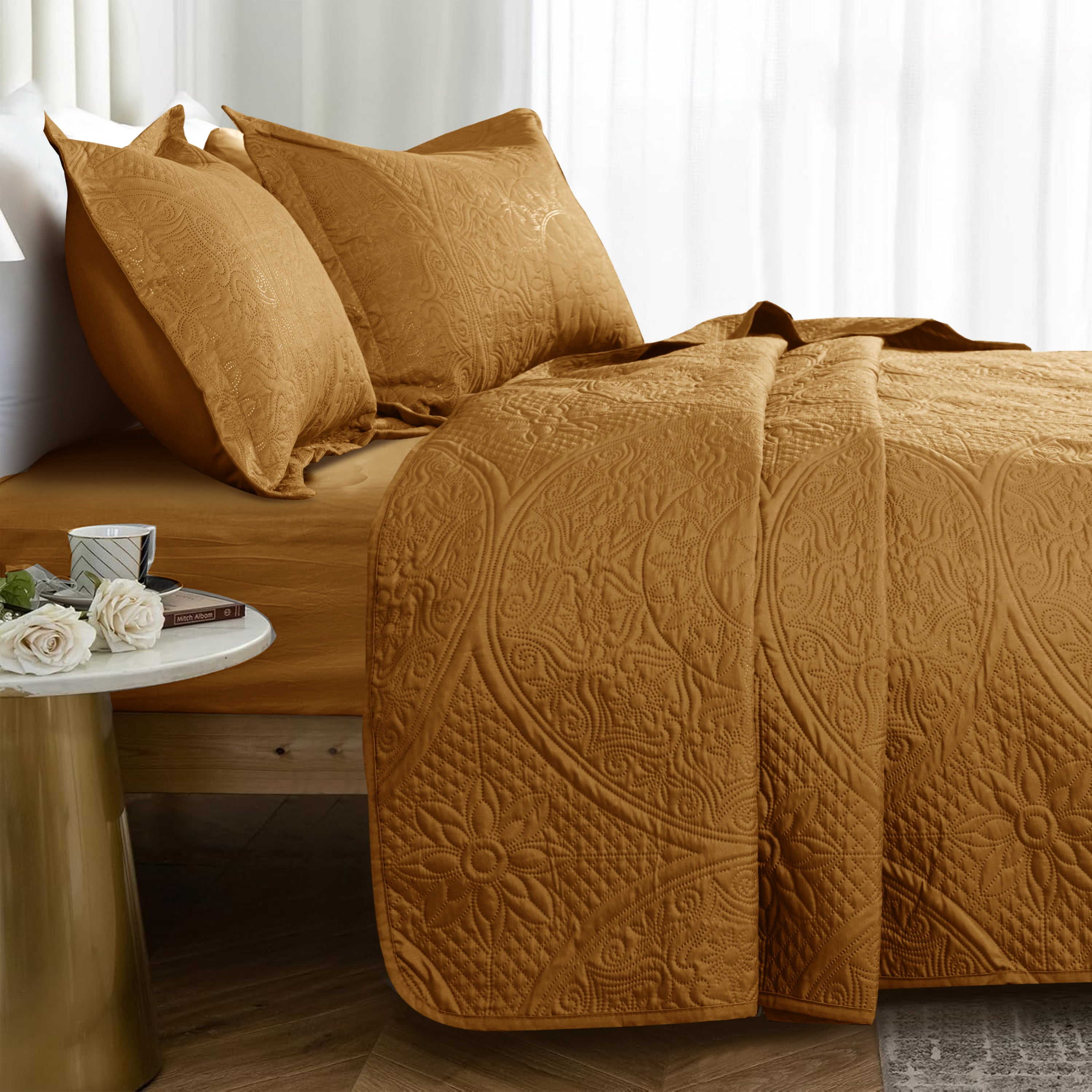 Quilt Bedding Set Floral Bedspread