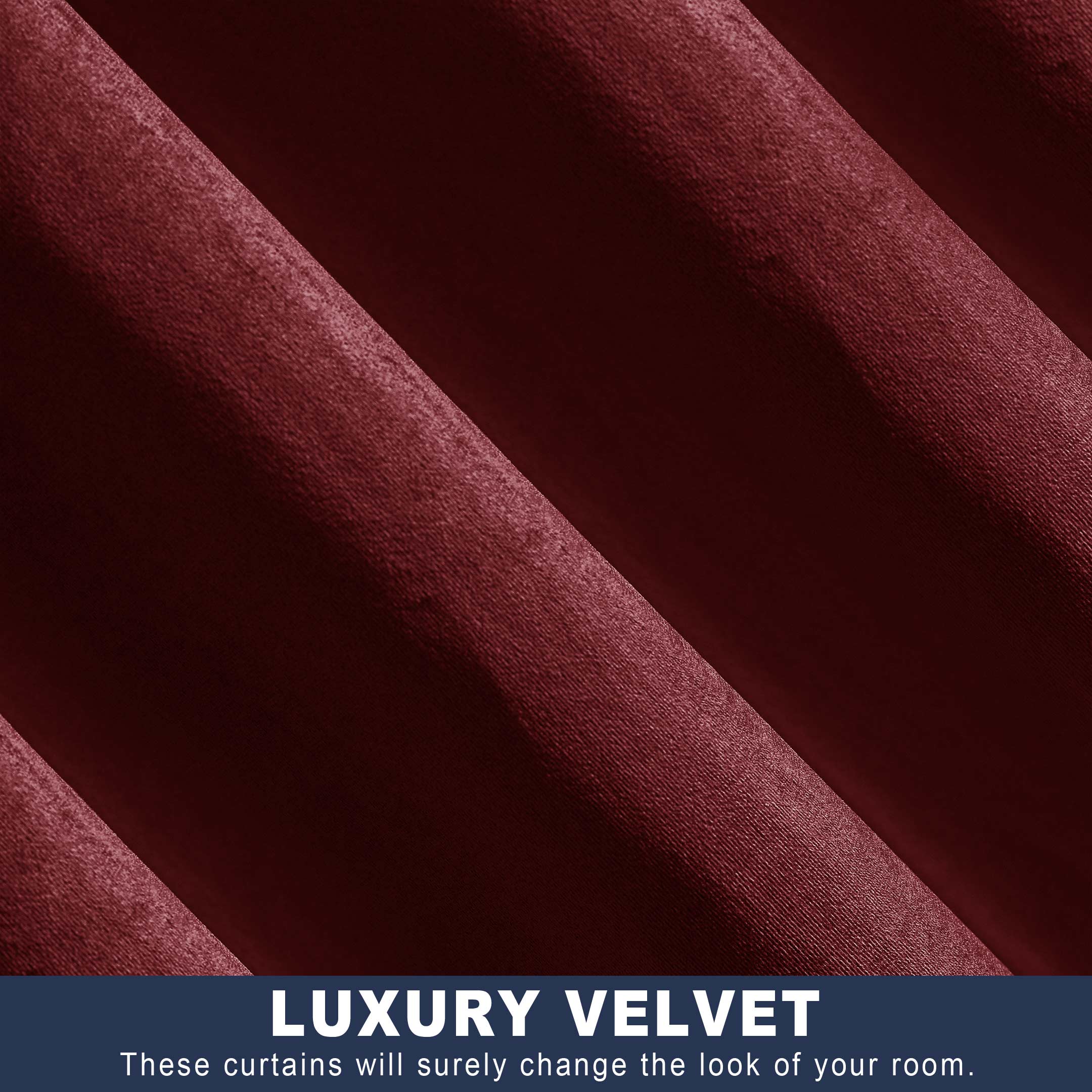 Elegant Grommets Velvet Window Panels