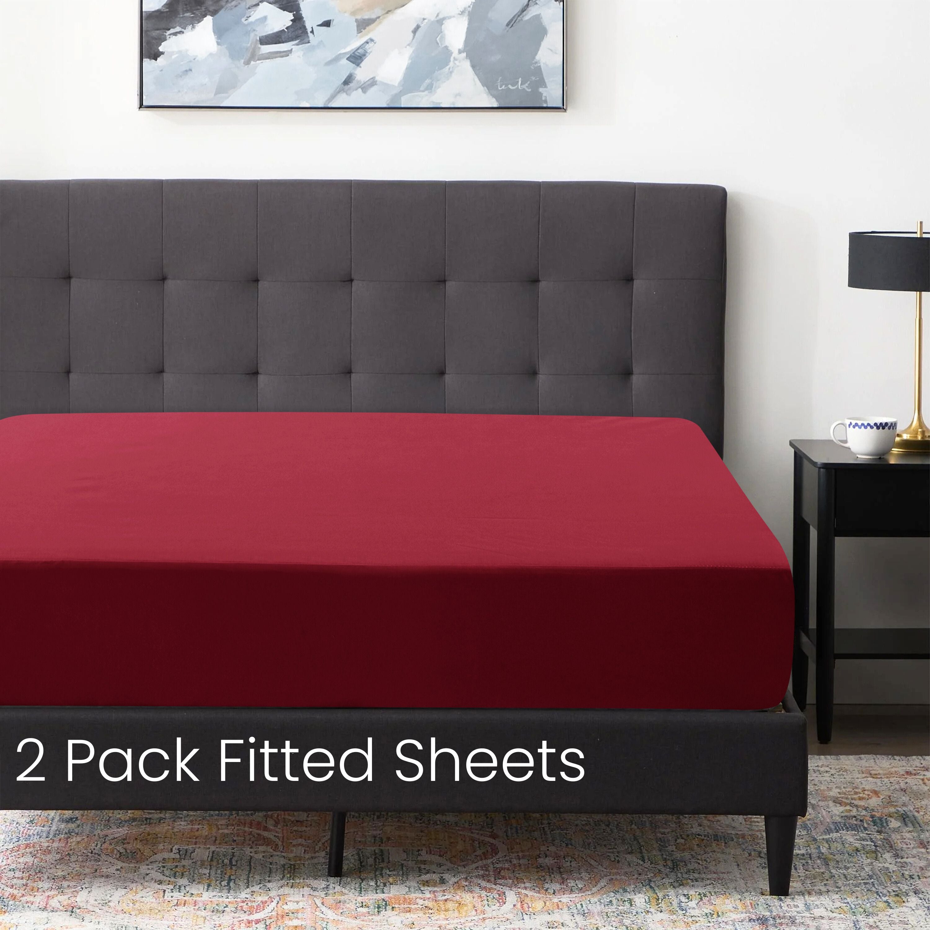 2x Premium Quality Fitted Sheet