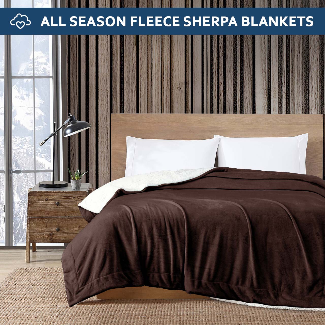 Ultra Soft Sherpa Blanket Twin